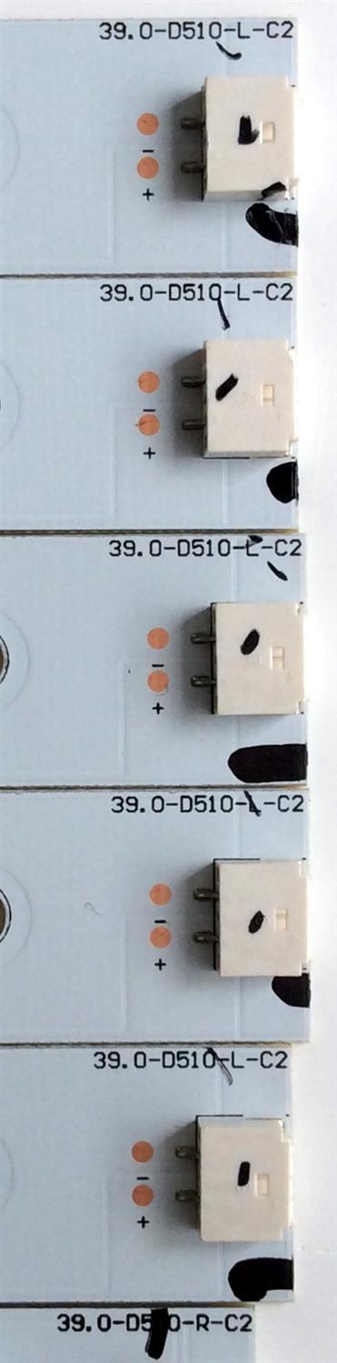 KIT DE LED´S PARA TV (10 PIEZAS) / VIZIO 39.0-D510-R-C2 / 39.0-D510-L-C2 / EPIHB45F5C913-F46 / 39.0-2K13 / PANEL TPT390J1-HVN04 REV:S000M / MODELOS E390I-A1 / E390I-A1 LTYWNQQP / E390I-B1E LTTWPSCQ / E390I-A1 LTYWNQFQ - Imagen 5