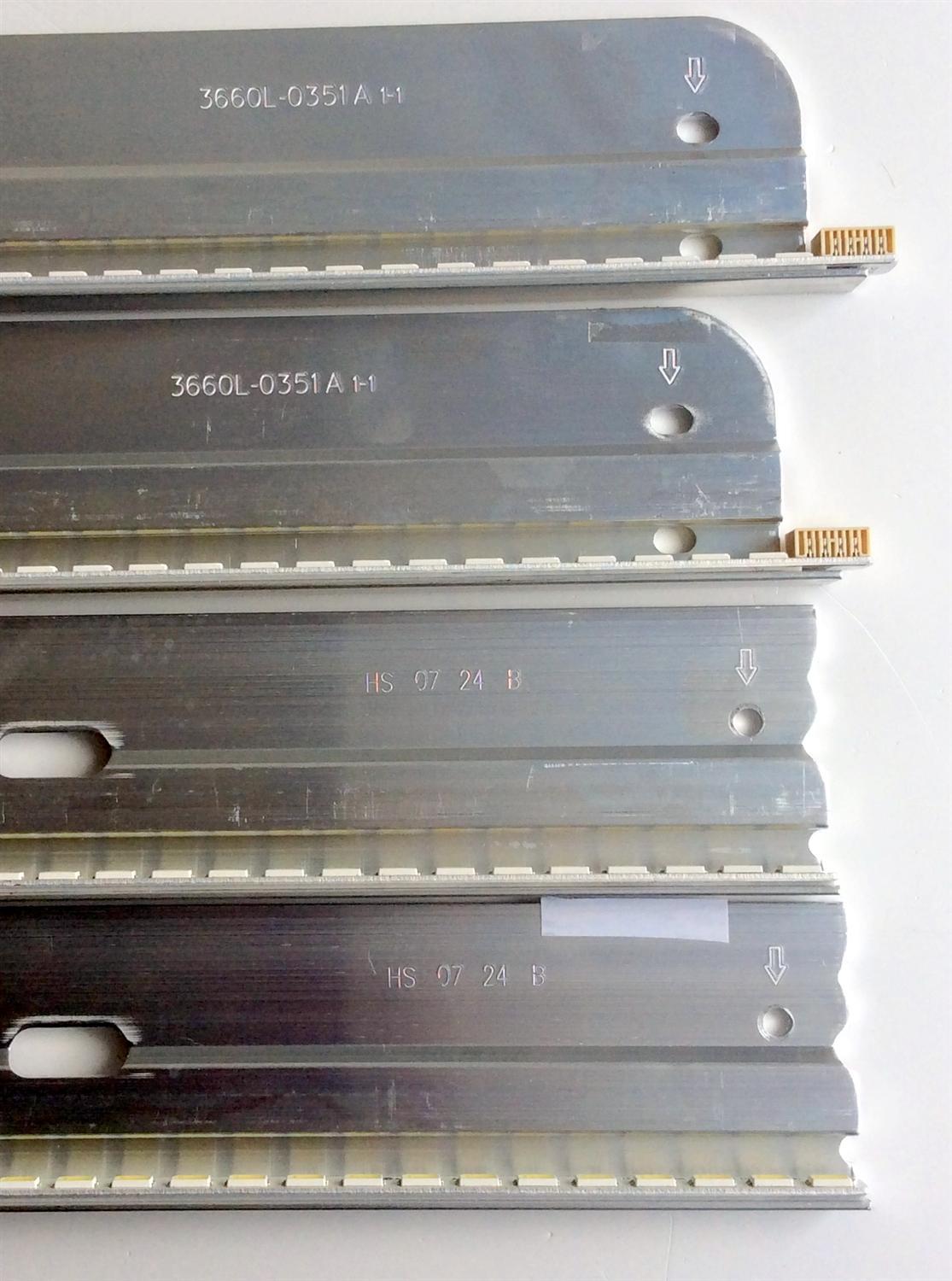 KIT DE LED´S PARA TV (4 PIEZAS) / VIZIO 3660L-0351A 1-1 / 3660L-0345A 1-1 / AG1027 / LG Innotek 37 inch Rev 0.6 54EA TYPE-A / LG Innotek 37 inch Rev 0.6 54EA TYPE-B / PANEL LC370EUH (SC)(A1) / MODELO M370VT LTLPHOAL - Imagen 4