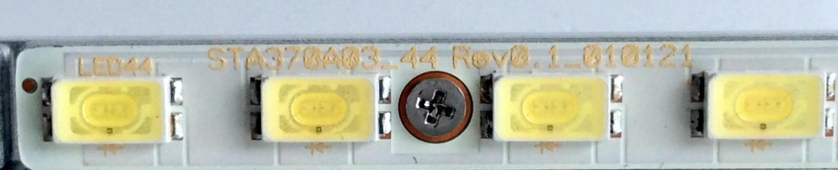 KIT DE LED´S PARA TV LG / PROSCAN (2 PIEZAS) / NUMERO DE PARTE  STA370A03_44  Rev0.1_010121 / 73.37T06.003-5-SN1 100325 UP / 73.37T06.004-5-SN1 100317 DOWN / 58.37T06.002 / PANEL T370HW04 V.1 / MODELO 37LE5300-UC AUSDLUR / PLED3792 A  - Imagen 5