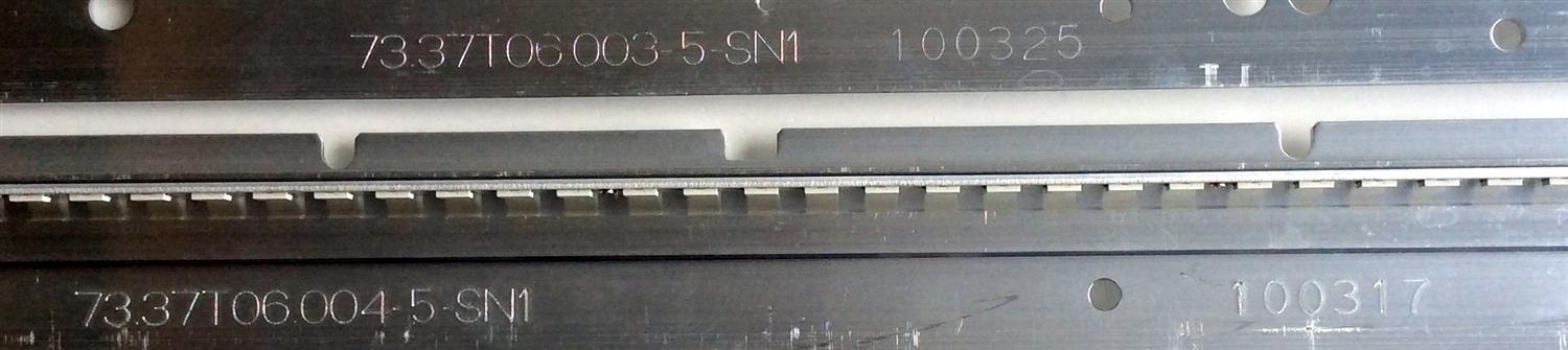 KIT DE LED´S PARA TV LG / PROSCAN (2 PIEZAS) / NUMERO DE PARTE  STA370A03_44  Rev0.1_010121 / 73.37T06.003-5-SN1 100325 UP / 73.37T06.004-5-SN1 100317 DOWN / 58.37T06.002 / PANEL T370HW04 V.1 / MODELO 37LE5300-UC AUSDLUR / PLED3792 A  - Imagen 3