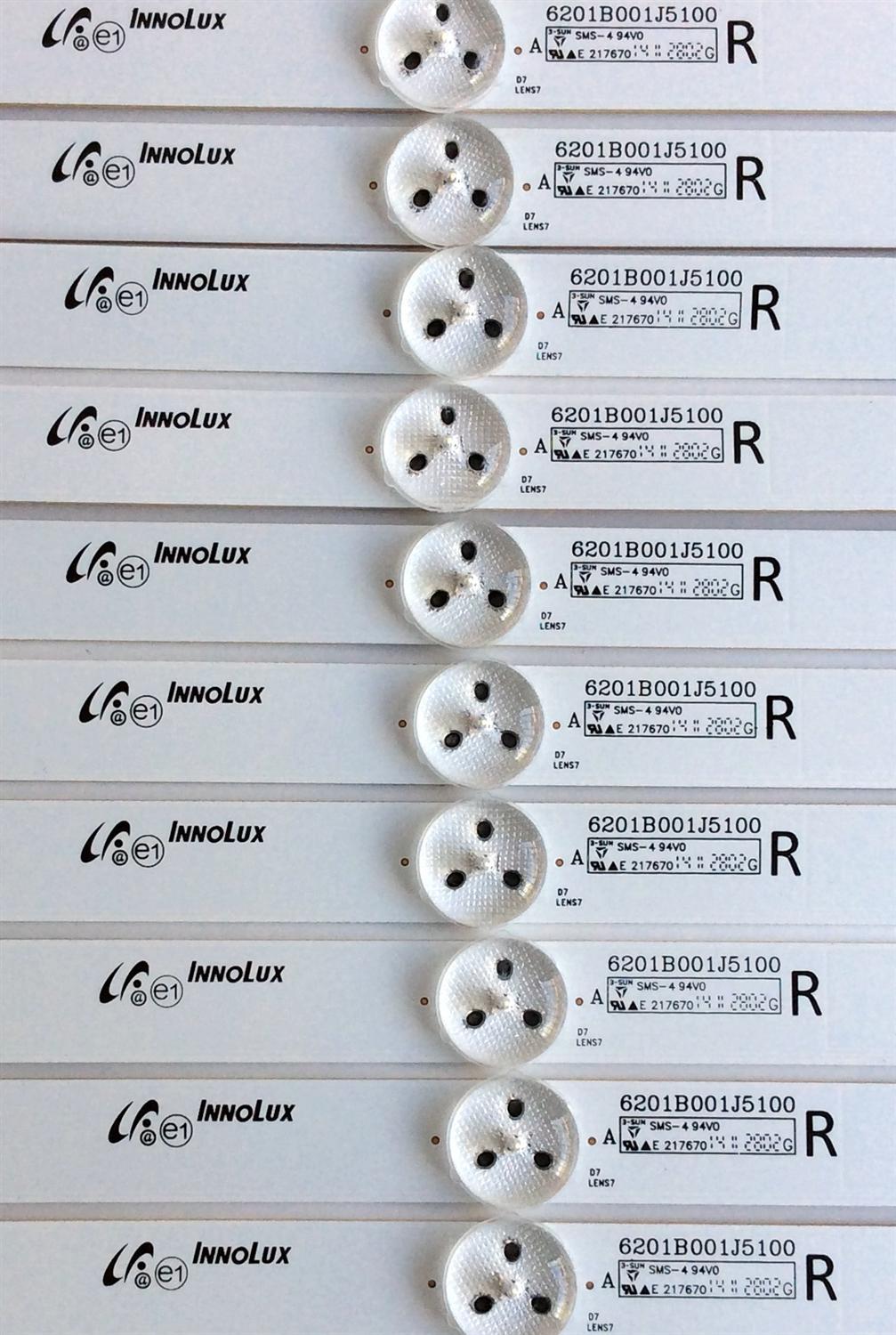 KIT DE LED´S PARA TV (16 PIEZAS) / PANASONIC 6201B001HW100 / 6201B001J4100-L / 6201B001J5100-R / PANEL V650HP1-LD1 REV.B6 / MODELO TC-65CS550U - Imagen 3