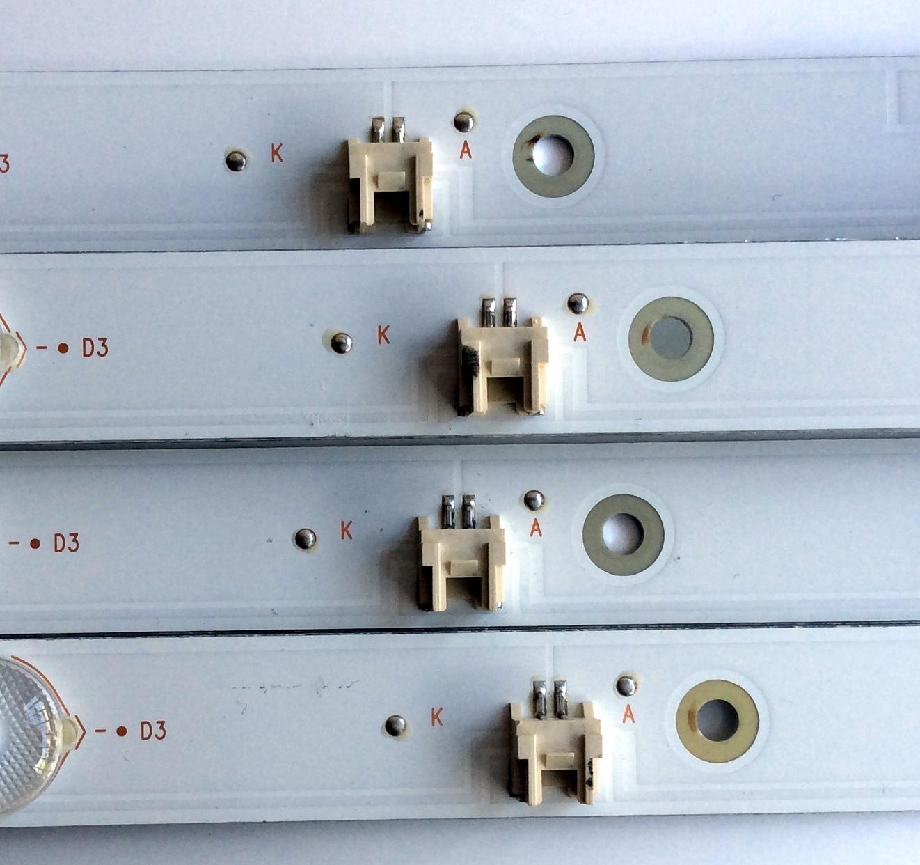 KIT DE LED´S PARA TV (4 PIEZAS) / ELEMENT 303TH500057 / TFMT50D09-ZC22AG-03 / TH500M28 / 910-500-1062 / 170228B5/39536 / PANEL T500-V35-DLED / MODELO ELEFW5017 LE-50GV350-D3 / ELST5016S - Imagen 4