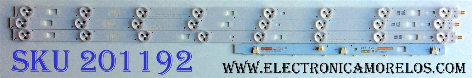 KIT DE LED'S PARA TV (3 PIEZAS) / SONY 32INCH WXGA NDS0EM WA TYPE REV0.0 / LG INNOTEK 32INCH WXGA NDS0EM WB TYPE REV0.0 / 1-889-675-12 / (173475312) / PANEL LC320DXJ (SF)(A9) / MODELO KDL-32R420B