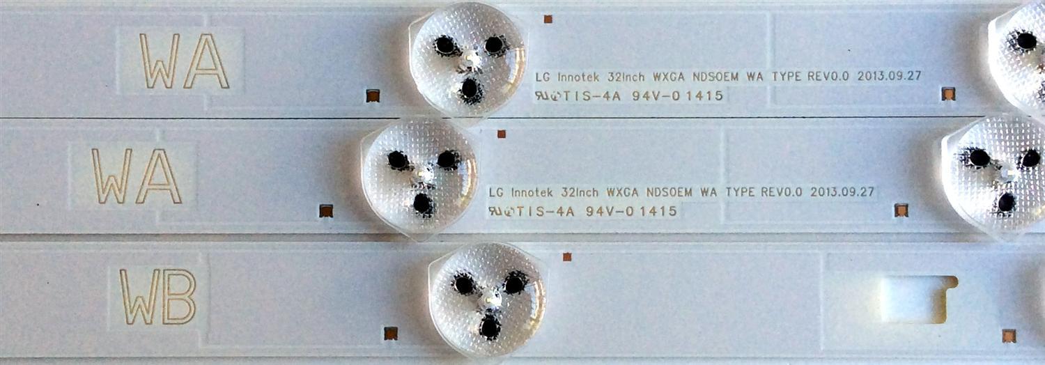 KIT DE LED'S PARA TV (3 PIEZAS) / SONY 32INCH WXGA NDS0EM WA TYPE REV0.0 / LG INNOTEK 32INCH WXGA NDS0EM WB TYPE REV0.0 / 1-889-675-12 / (173475312) / PANEL LC320DXJ (SF)(A9) / MODELO KDL-32R420B - Imagen 3