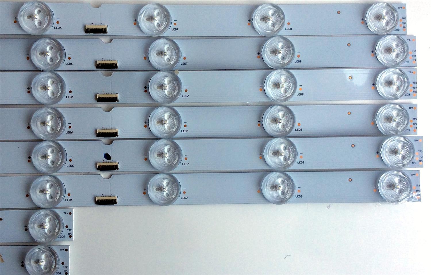 KIT DE LED´S PARA TV (12 PIEZAS) / SONY XBR-49X900E-STRIPS-VER2 / SBT49 / 49039D615SN1R / 49039D615SN1L / ECLH3T3 / PANEL YD7S490DND01B / MODELO XBR-49X900E - Imagen 2