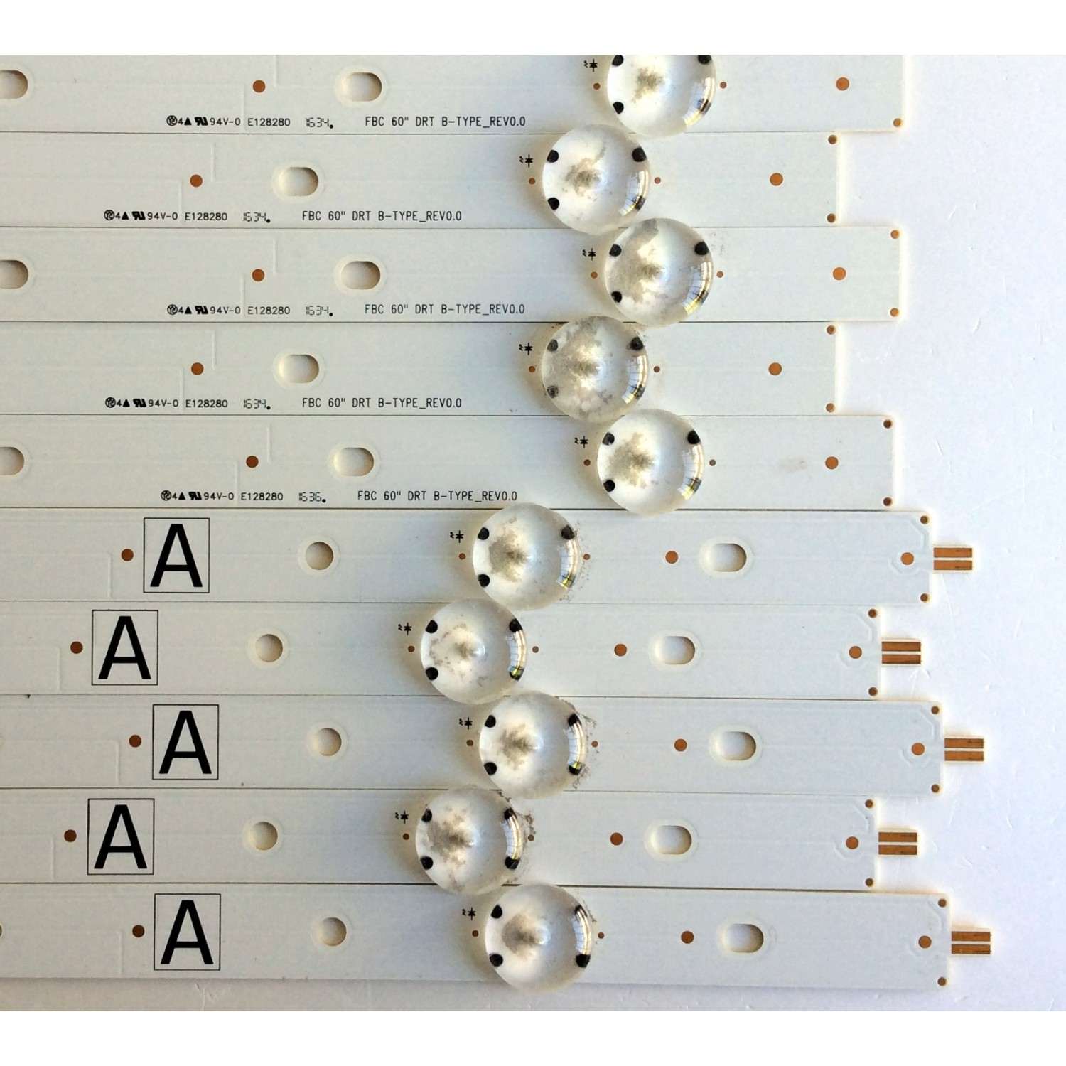 KIT DE LED`S PARA TV (10 PIEZAS) / ((NOTA IMPORTANTE:LED`S INCOMPLETOS FALTA 2 PIEZAS)) / VIZIO 60FHEG15 / 60FH EG15 / E128280 / FBC 60¨ DRT A-TYPE_REV0.1 / FBC 60¨ DRT B-TYPE_REV0.0 / PANEL S600DH3-2 / MODELO D60N-E3 LFTRVQAS	 - Imagen 6