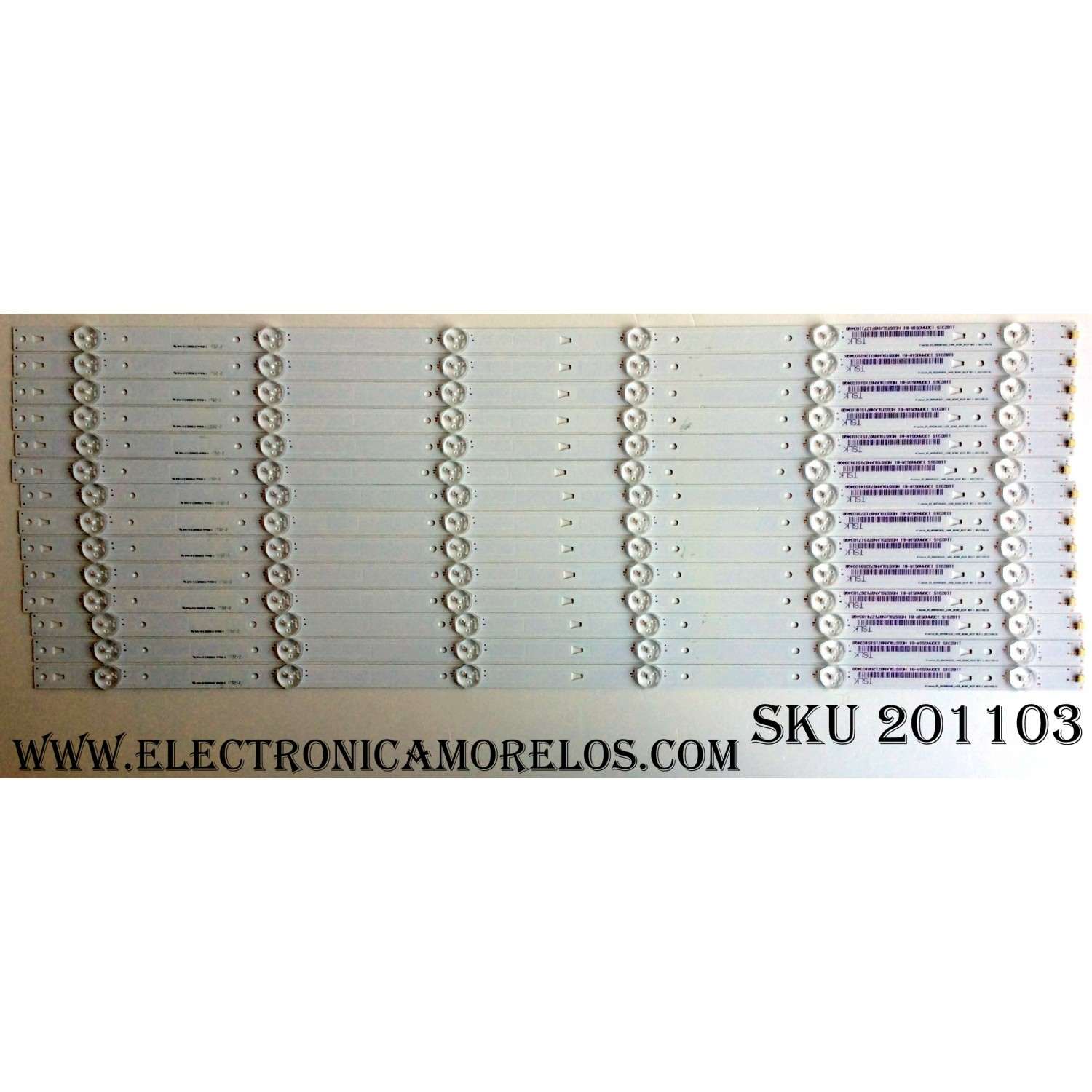 KIT DE LED`S PARA TV (14 PIEZAS) / 1182315 / Hisense_65_HD650K3U31_14X6_3030C_651P REV.1  27/05/35 / E355813 / YFPCB-1 / 130MA051R / HE65TSLKN8715 / PANEL HD650K3U31-B1\S0\XP\GM\ROH / 218914 / MODELO LC-65P6000U / SERIE DEL MODELO:65G173094H