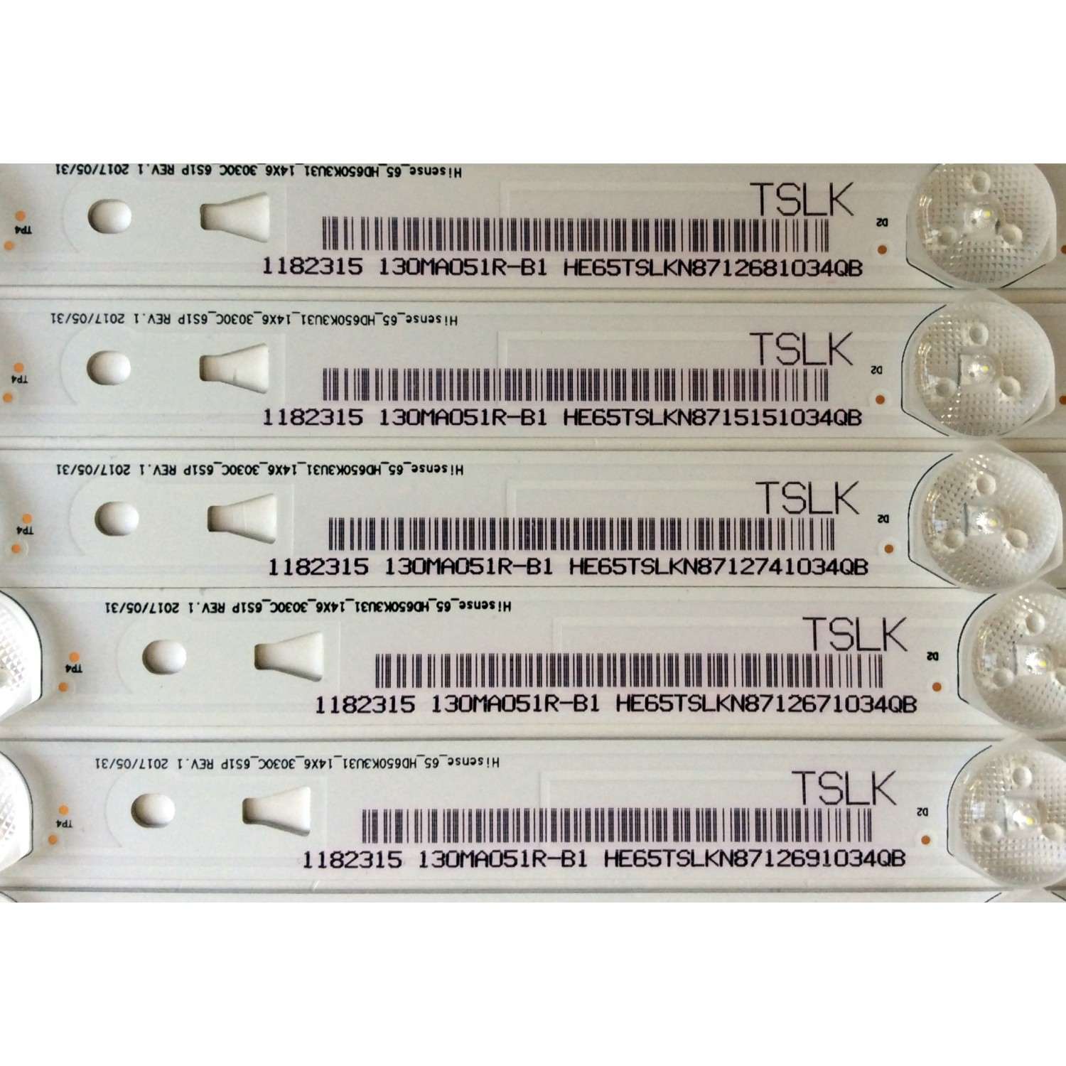 KIT DE LED`S PARA TV (14 PIEZAS) / 1182315 / Hisense_65_HD650K3U31_14X6_3030C_651P REV.1  27/05/35 / E355813 / YFPCB-1 / 130MA051R / HE65TSLKN8715 / PANEL HD650K3U31-B1\S0\XP\GM\ROH / 218914 / MODELO LC-65P6000U / SERIE DEL MODELO:65G173094H - Imagen 4