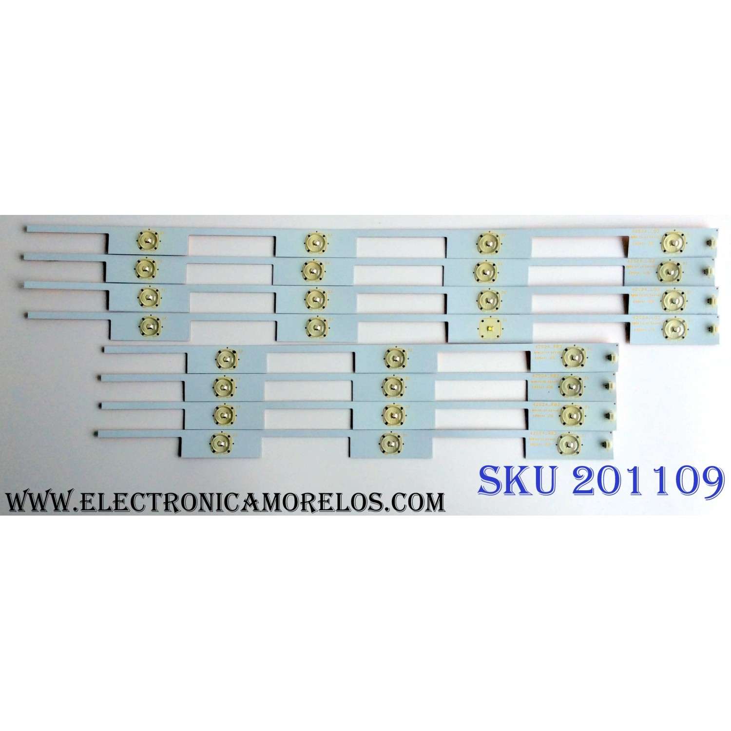 KIT DE LED`S PARA TV (8 PIEZAS) / INSIGNIA CN-42S24E02-JDD41-0-J-28B / CN-42S24E02-JDD41-0-J-28A / PANEL T420HW08.V9 / MODELO NS-42D240A13