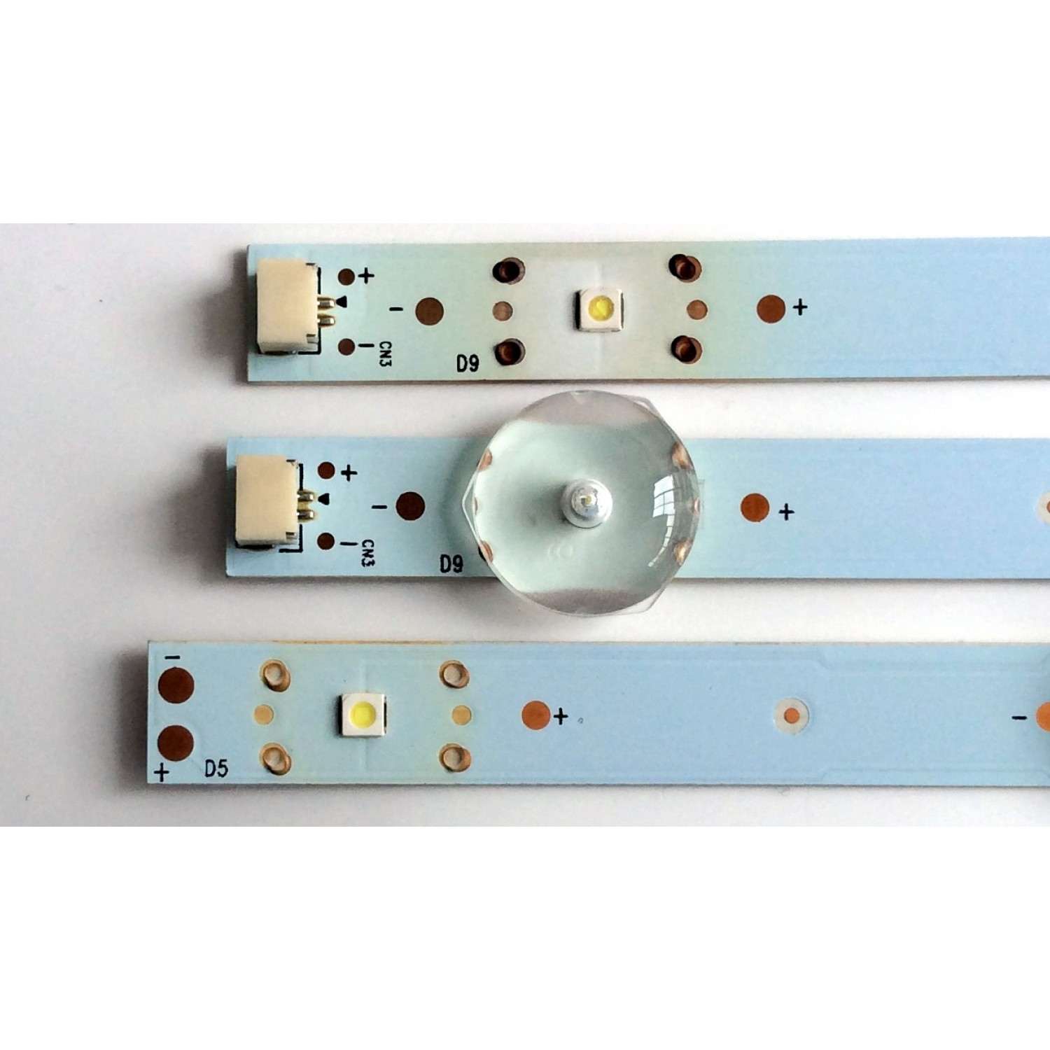 KIT DE LED`S PARA TV (3 PIEZAS) / SANYO UDULEDLXT003 / UDULEDLXT004 / 39.5W4SIP LEFT / 39.5W5SIP RIGHT / LB39501 V0_00 / LB39501 V1_01 / JX-DLXT004-3B388-0-E-62H / JX-DLXT003-3B386-0-E-62G / PANEL U5A23XT / MODELO FW40D36F - Imagen 3