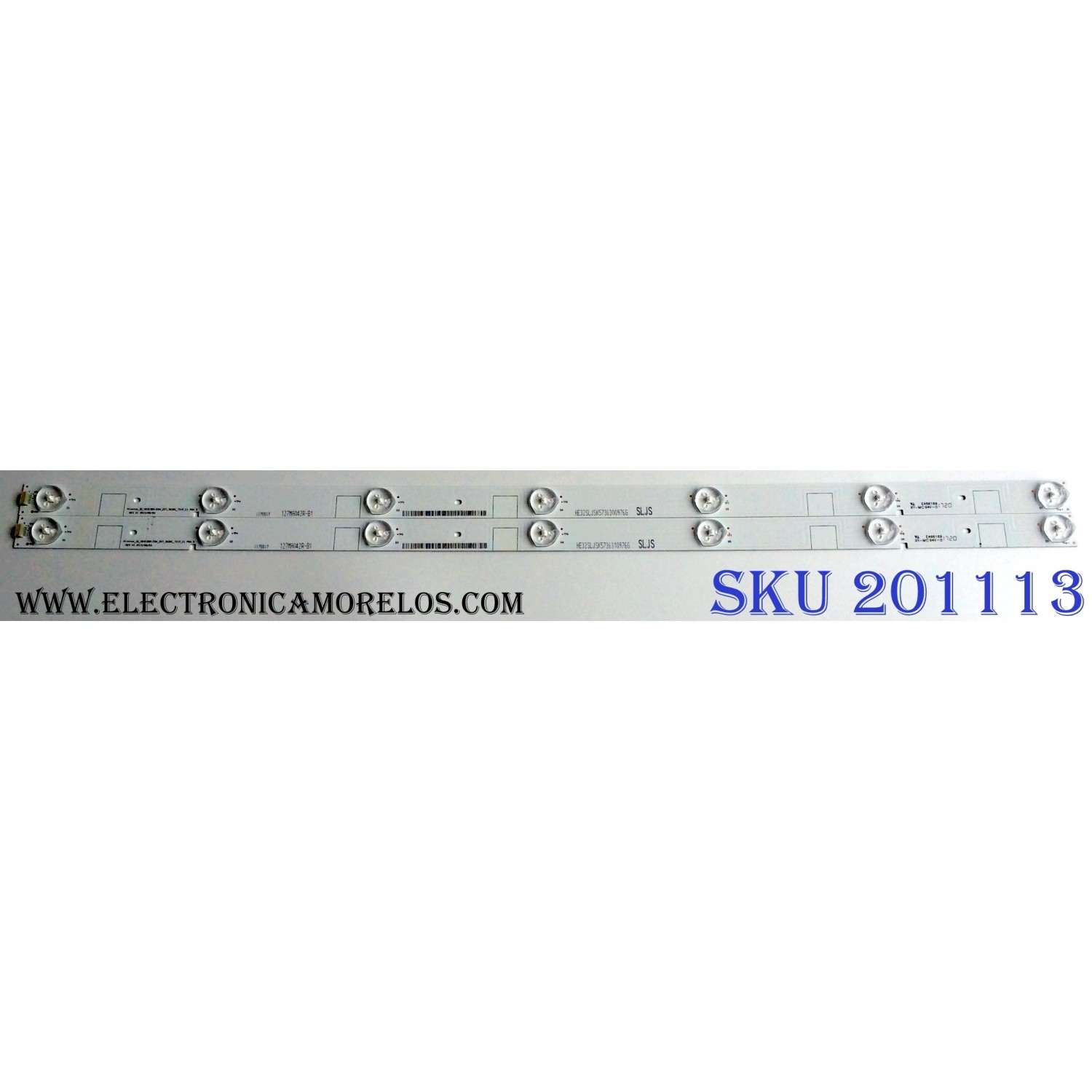 KIT DE LED`S PARA TV (2 PIEZAS) / SHARP HE32SLJSK5736300976G / 1175517 / Hisense_32_HD315DH-E84_2X7_3030C_7S1P_C1 / XY-MC94V-0 / PANEL  HD315K2H81-B1\S0\BBY\GM\ROH / HD315K281-B1\S2\BBY\GM\ROH / MODELO LC-32LB591U