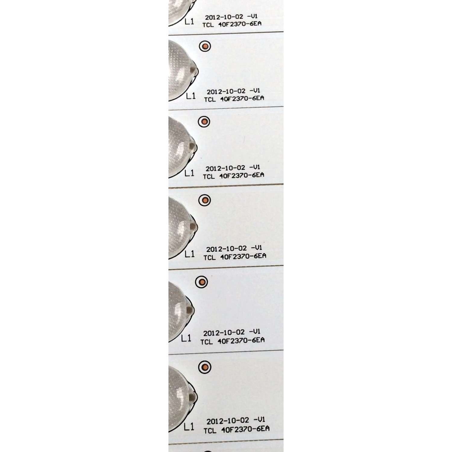 KIT DE LED'S PARA TV SANYO ((8 PIEZAS)) / NUMERO DE PARTE 4C-LB400T-YH3 / 006-P2K1793B / 40F2370-6EA / PANEL LVF400SSDX E7 V6 / MODELO DP40D64 P40D64-02 - Imagen 5