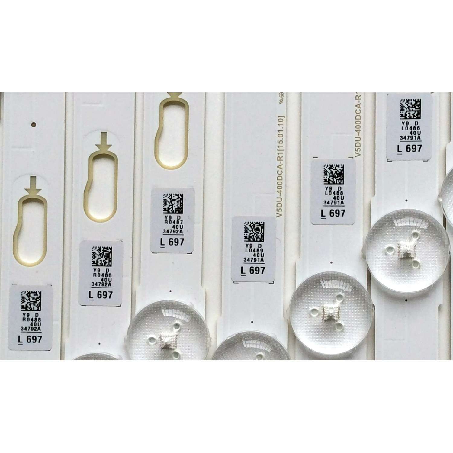 KIT DE LED`S PARA TV (10 PIEZAS) / SAMSUNG BN96-34791A / 34792A / LM41-00117C / 00117B / PANEL CY-GY040HGLVCH / SUSTITUTOS CY-GJ040HGLVDH / CY-GJ040HGLVGH / CY-GJ040FLLV1H / CY-WJ040HGLV1H / CY-GJ040HGLVFH / MODELOS UA40KU6000 / UE40JU6050 / UN40JU6400 - Imagen 5