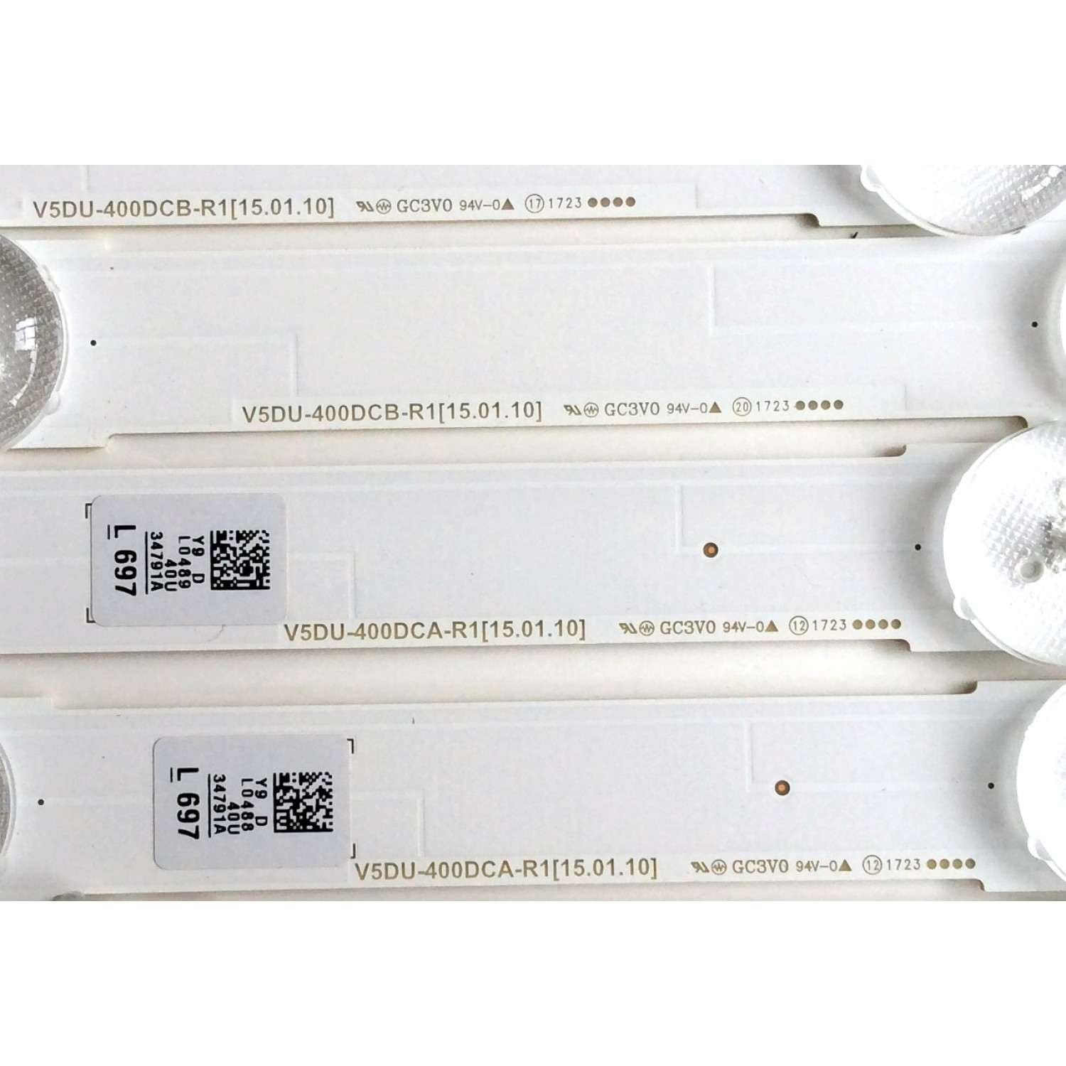 KIT DE LED`S PARA TV (10 PIEZAS) / SAMSUNG BN96-34791A / 34792A / LM41-00117C / 00117B / PANEL CY-GY040HGLVCH / SUSTITUTOS CY-GJ040HGLVDH / CY-GJ040HGLVGH / CY-GJ040FLLV1H / CY-WJ040HGLV1H / CY-GJ040HGLVFH / MODELOS UA40KU6000 / UE40JU6050 / UN40JU6400 - Imagen 4