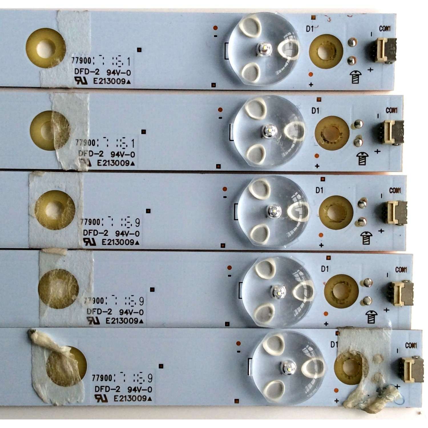 KIT DE LED`S PARA TV (5 PIEZAS) / VIEWSONIC YL-43003010-2C755-0-A-759 / LB43003 V0_02_89mm / PANEL TPV430H3-HVN01.U REV:S272B / MODELO CDE4302 - Imagen 3
