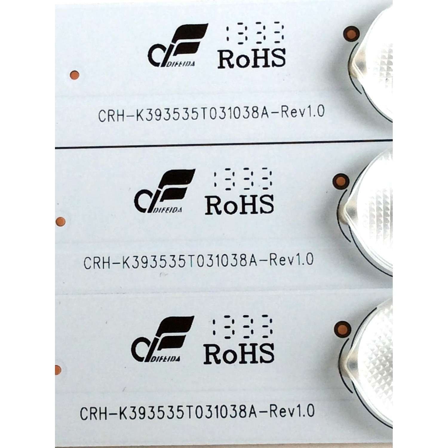 KIT DE LED`S PARA TV (3 PIEZAS ) / SCEPTRE A7L07H371ECA438PK / CRH-K393535T031038A-Rev1.0 / PANEL CN40HA701 / MODELO X409BV-FHDR8HVN01 - Imagen 3