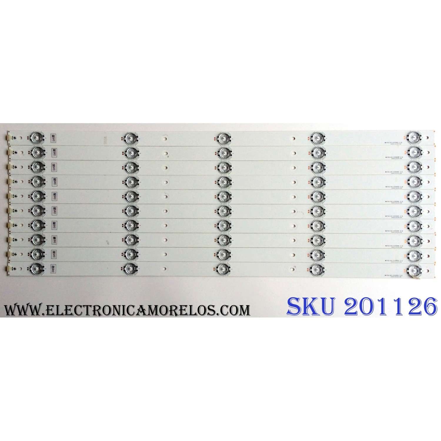 KIT DE LED'S PARA TV TCL ((4 PIEZAS)) / NUMERO DE PARTE TCL65LB22_3030F2.4D_V0.1_20211230 / B0101-000510*A0026* / ZMJN-JC3-5*F101*5* / 220123*55473*TG / PANEL ST6451D06-3 VER.2.1 / MODELOS 65S455 / 65S454 / 65RP630K