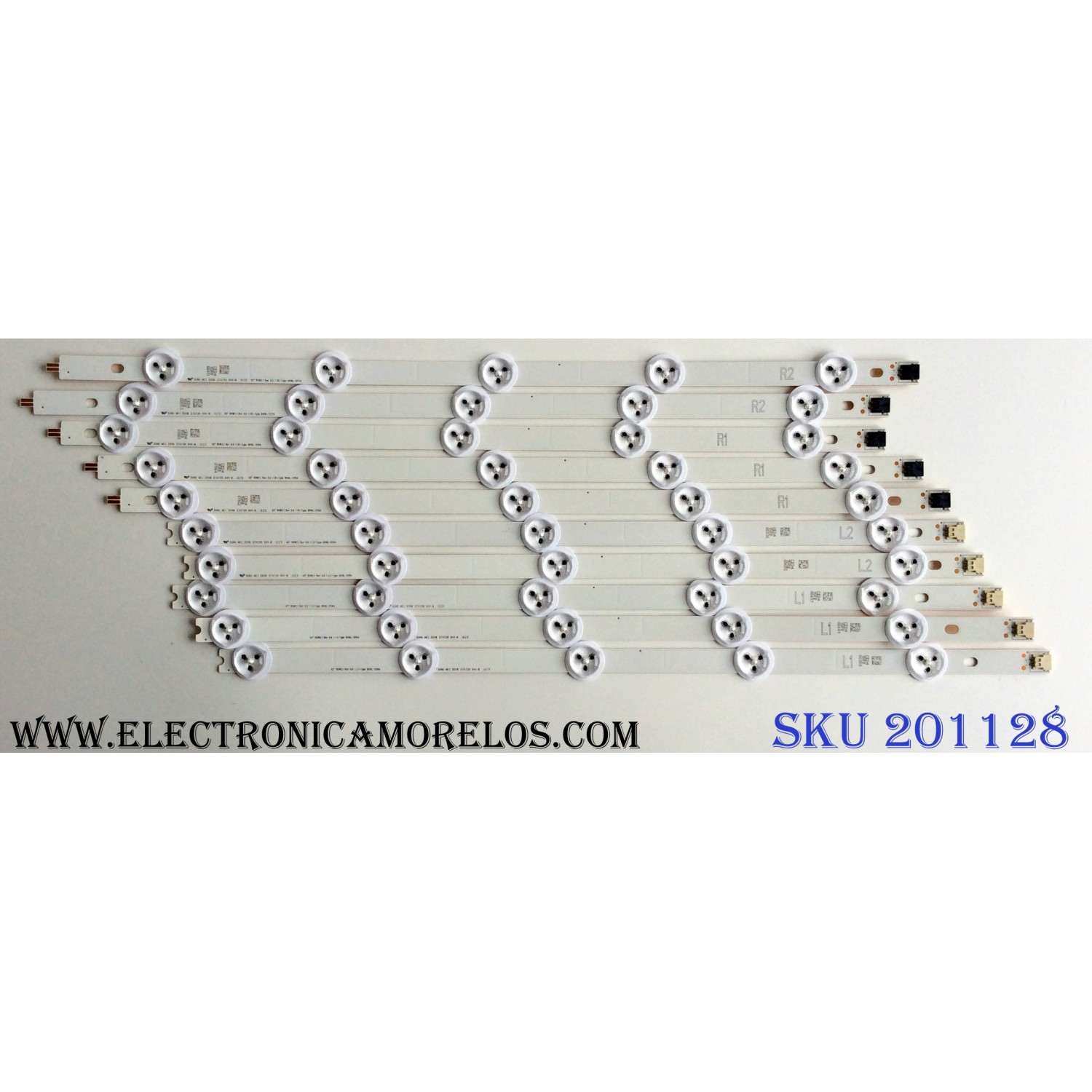 KIT DE LED`S PARA TV (10 PIEZAS) / RCA 6916L-1214A / 6916L-1215A / 6916L-1216A / 6916L-1217A / PANEL  LC420DUJ-SGE1 / MODELO J42HE841-SGE1