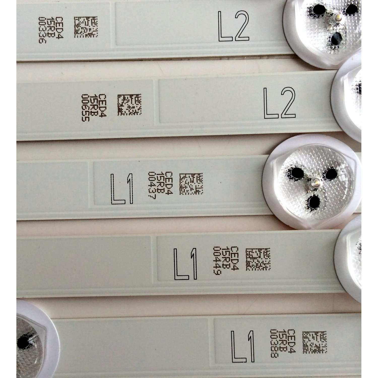 KIT DE LED`S PARA TV (10 PIEZAS) / RCA 6916L-1214A / 6916L-1215A / 6916L-1216A / 6916L-1217A / PANEL  LC420DUJ-SGE1 / MODELO J42HE841-SGE1 - Imagen 2