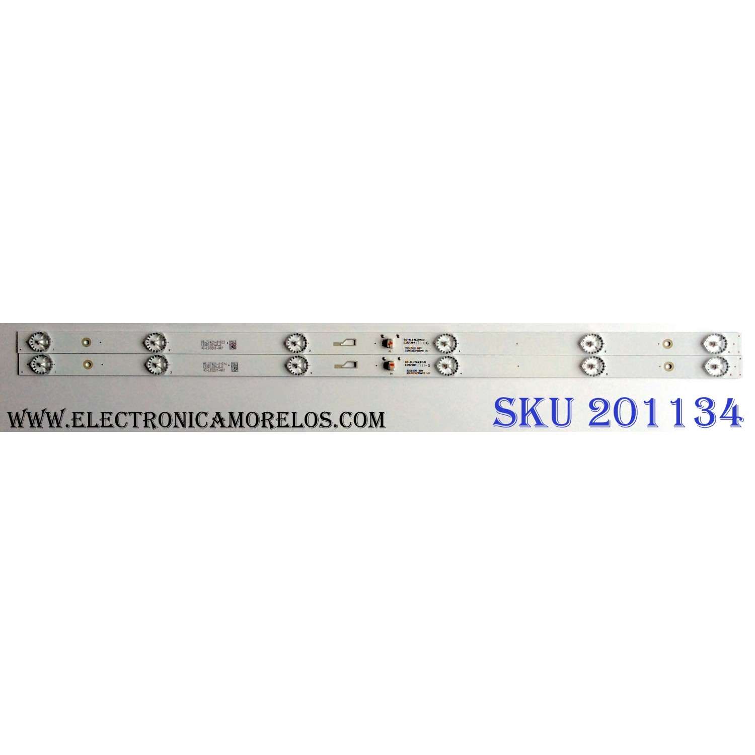 KIT DE LED`S PARA TV (2 PIEZAS) / INSIGNIA 32D1500 BBY / 32HR332M06A9 V0 / 4C-LB320T-HR7 / PANEL`S LVW320CSDX E20 V8 / LVW320CSDX E20 V5 / MODELOS NS-32D311NA17 / 32L310U18