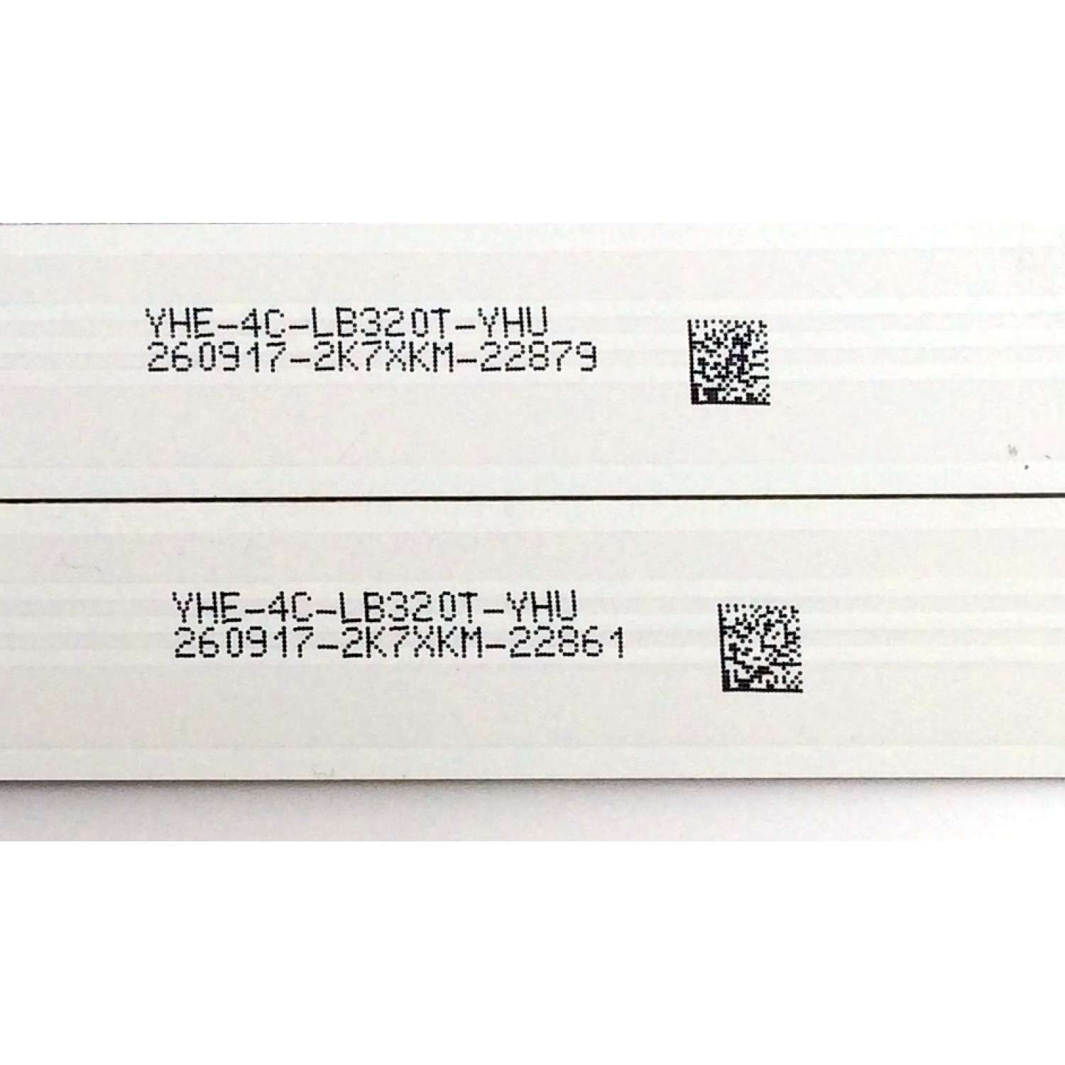 KIT DE LED`S PARA TV (2 PIEZAS) / INSIGNIA YHE-4C-LB320T-YHU / 260917-2K7XKM / TCL_ODM_32D1600_2x6_3030C_6S1P / 006-P1K3570A / PANEL  LVW320CSDX E26 V42 / MODELO NS-32DR310NA17 - Imagen 3