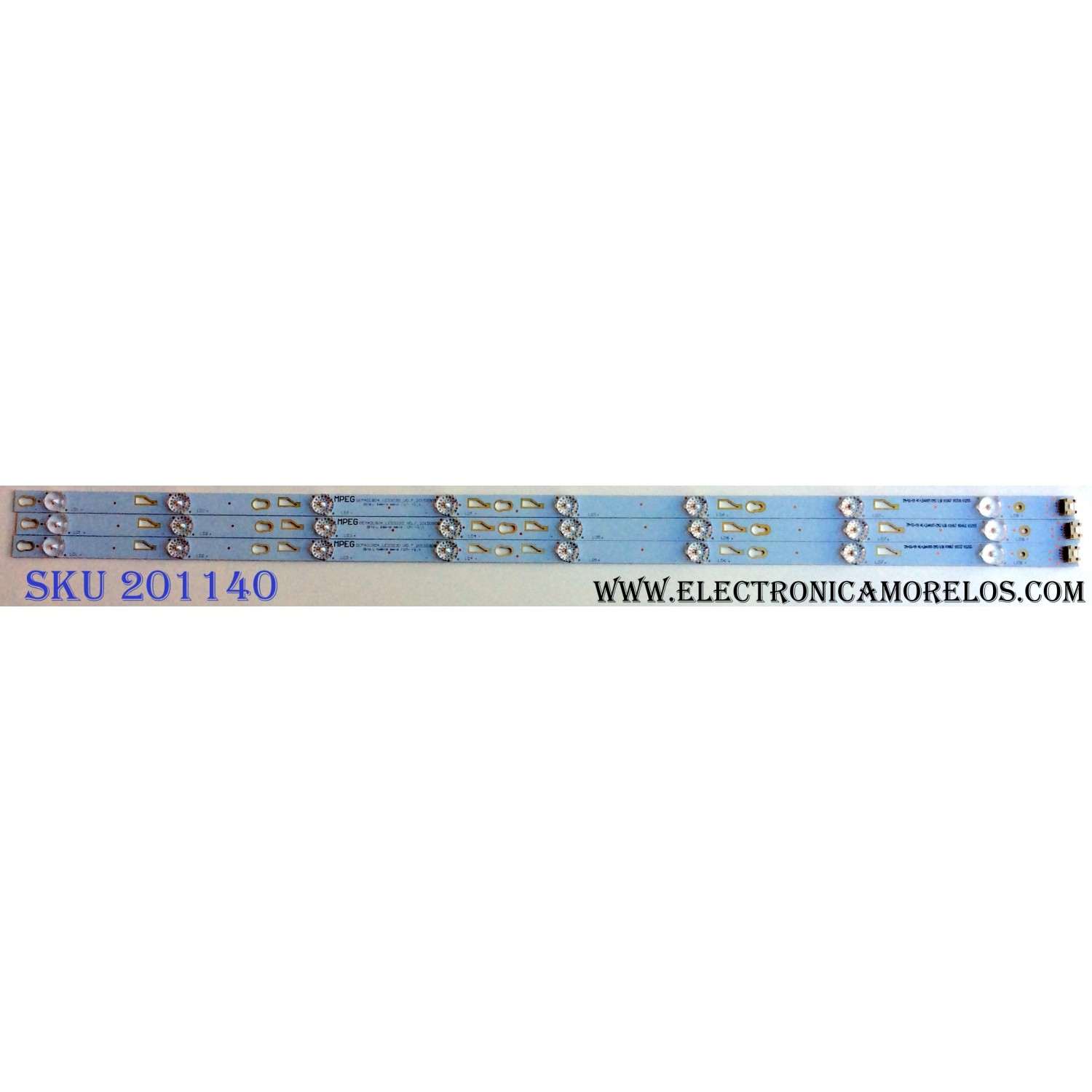 KIT DE LED`S PARA TV (3 PIEZAS) / TCL 4C-LB400T-ZM3 / M40LB04_LE3030_V0.7_20150908 / ZM-GS-09 / 61R K0067 00380 01283 / PANEL LVF400SS0T E9 V1 / MODELO 40FD2700	