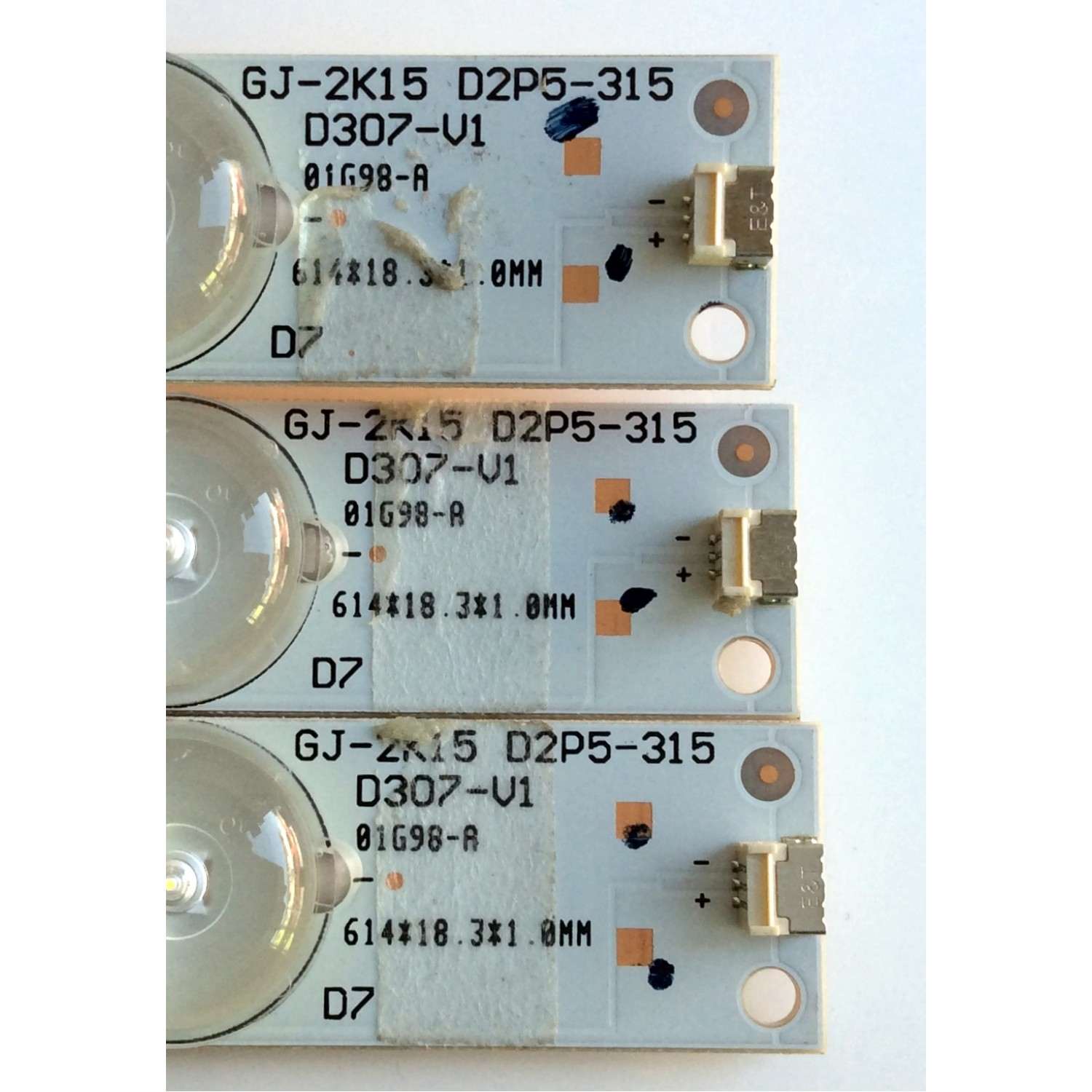 KIT DE LED`S PARA TV (3 PIEZAS) / INSIGNIA U-EBHC23F4 / GJ-2K15 D2P5-315D307-V1 / 01G98-A / PANEL TPT315B5-HVN05.A REV:S600A / MODELOS NS-32DR420NA16 / E32-C1 - Imagen 2
