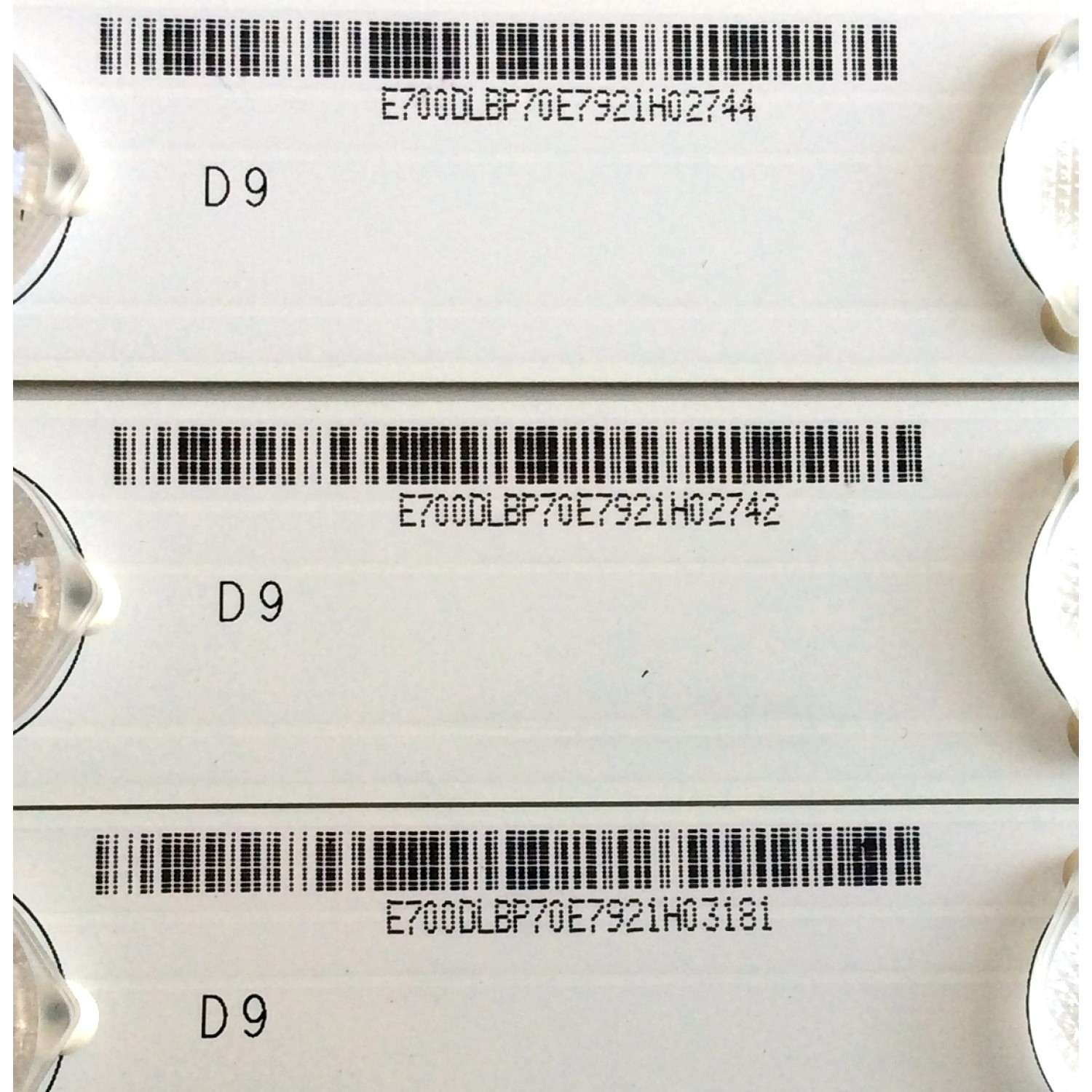 KIT DE LED`S PARA TV (18 PIEZAS) / VIZIO E700DLB002.005 / E700DLBP70E792 / E340369 / PANEL S700FU1-3 / 76040YR00-600-G / 0000992 / MODELOS P702UI-B3 BFLFTRREAQ / P702UI-B3 LFTRREAQ - Imagen 4