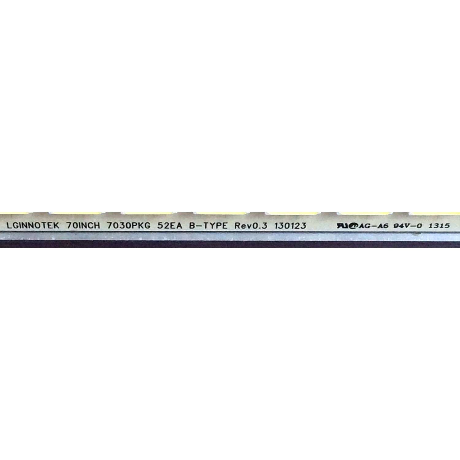 KIT DE LED`S PARA TV (2 PIEZAS) / VIZIO 5527ZZDD21CC / GA0397 2 / LG Innotek 70inch 7030PKG 52EA B-TYPE Rev0.3 130123 / LG Innotek 70inch 7030PKG 52EA A-TYPE Rev0.3 130123 / PANEL JE695D3LB3N / MODELOS M701d-A3R - Imagen 2