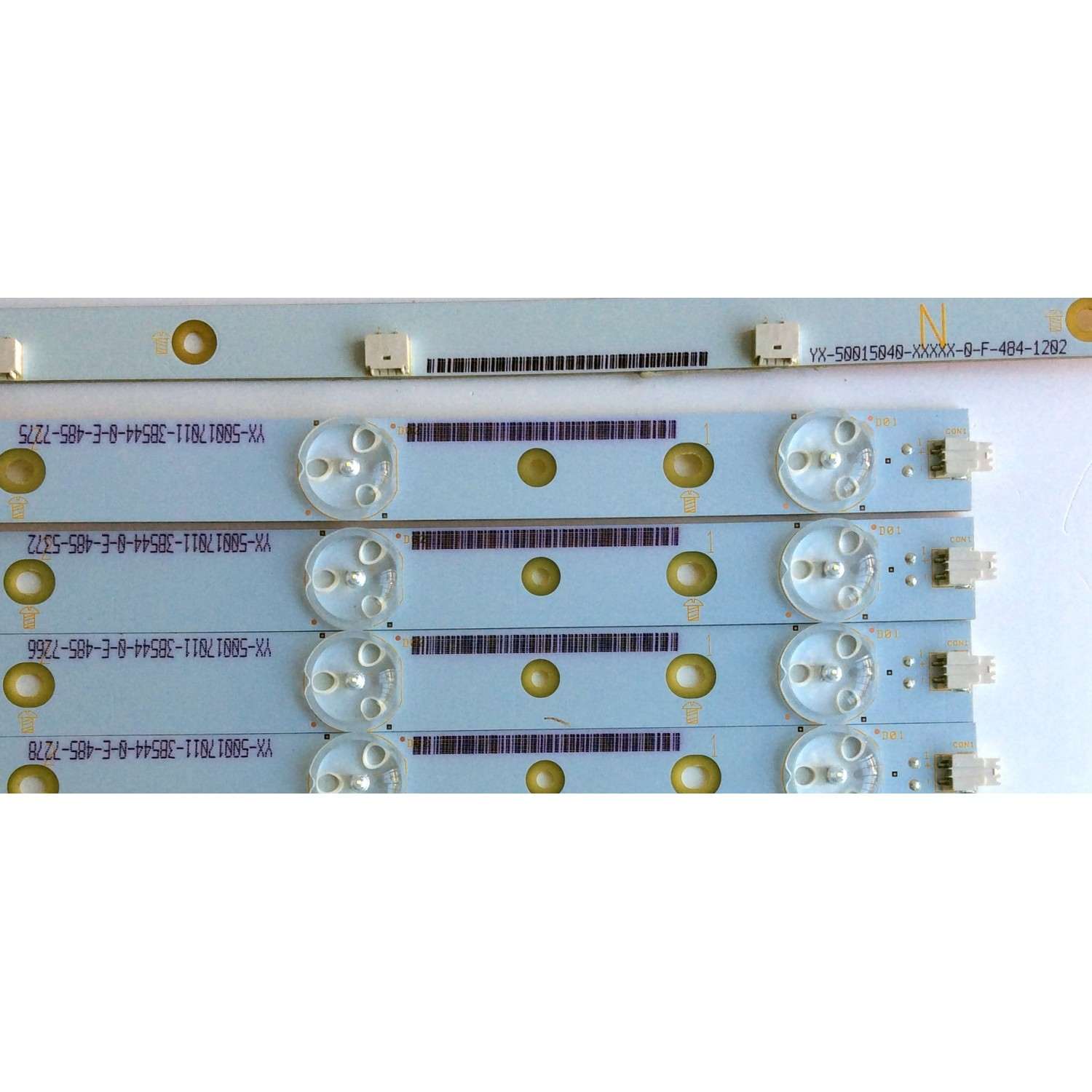 KIT DE LED´S PARA TV VIZIO (16 PIEZAS) / VIZIO TPT500J1-LE8 REV.SC2A / 500TT20 V3 / 500TT19 V3 / 500TT18 V4 / 500TT17 V4 / YX-50017011-3B544-0-E / MODELOS E500I-B1 LTY6PLKR / E500I-B1 LTY6PLGQ / E500I-B1 LTYWPLDQ / D500I-B1 LTY6RTAQ / D500I-B1 LTYWRTBQ - Imagen 4