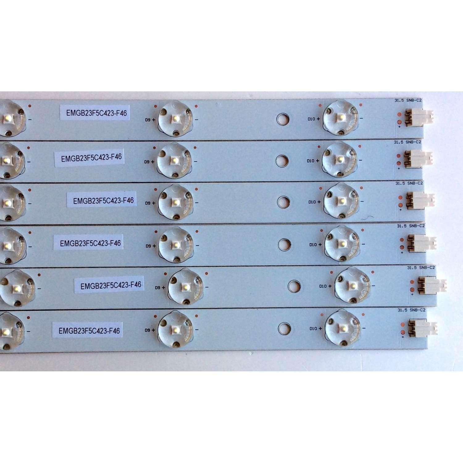 KIT DE LED'S PARA TV AOC (6 PIEZAS) / AOC EMGB23F5C423-F46 / MODELO 32D0330 - Imagen 2