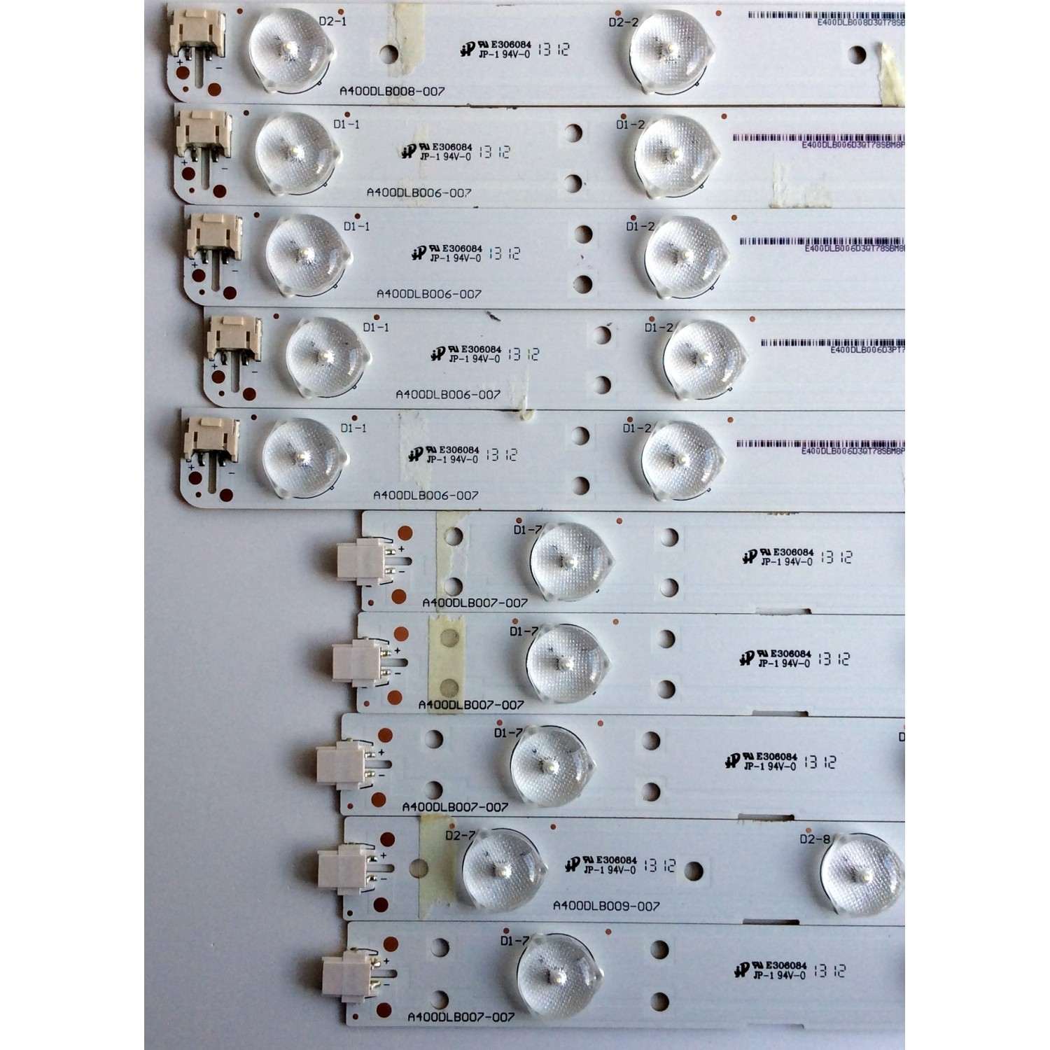 KIT DE LED´S PARA TV (10 PIEZAS) / SHARP A400DLB006-007 / A400DLB007-007 / T78SBM8P40 / T78SBM8P4O / PANEL S400DH3-1 / 76040T200-600-G / MODELO LC-40LE550U - Imagen 4