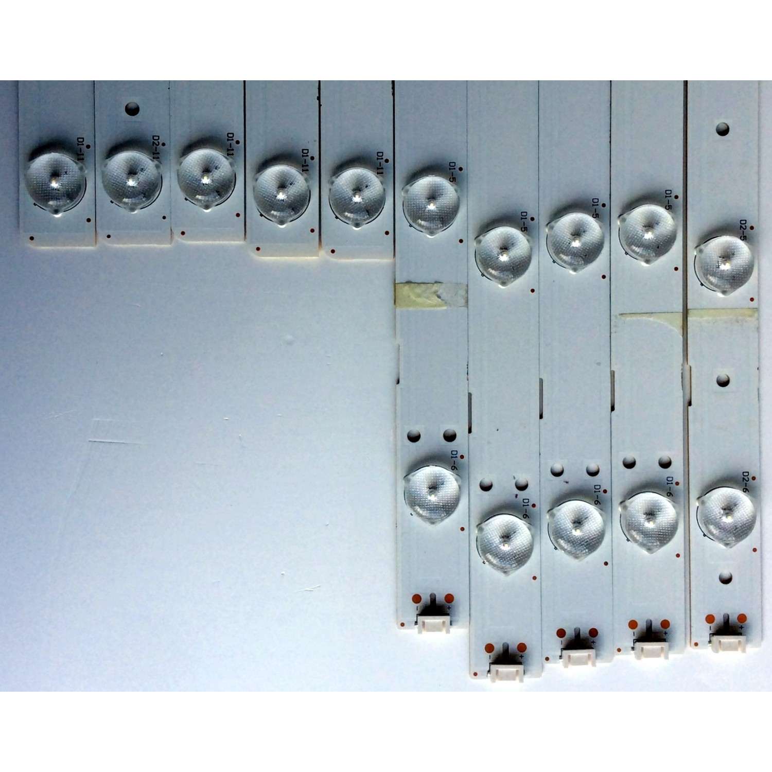 KIT DE LED´S PARA TV (10 PIEZAS) / SHARP A400DLB006-007 / A400DLB007-007 / T78SBM8P40 / T78SBM8P4O / PANEL S400DH3-1 / 76040T200-600-G / MODELO LC-40LE550U - Imagen 2
