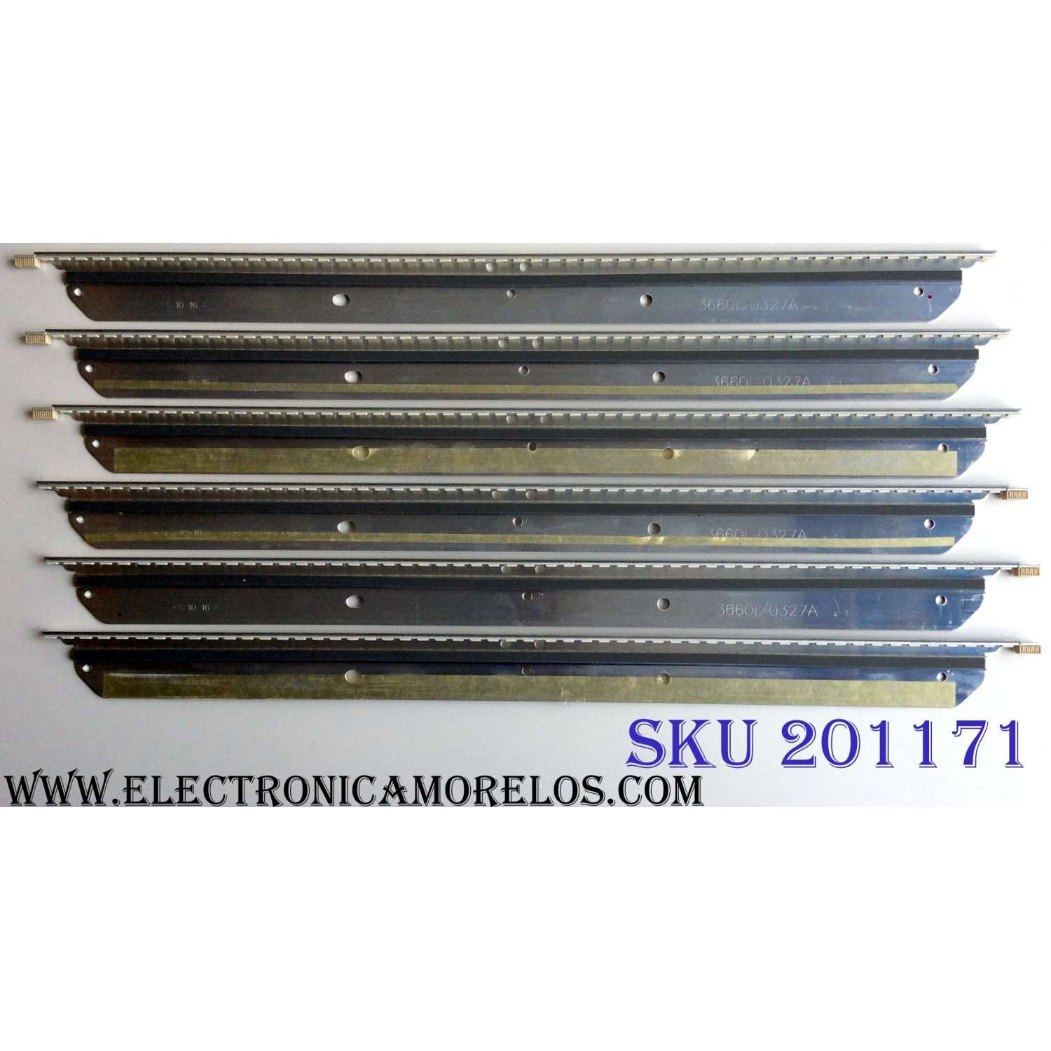 KIT DE LED´S PARA TV (6 PIEZAS) / SIGMAC 3660L-0327A / AG0945 / AG0947 / LG Innotek 42¨ REV 07 (090707) A / PANEL LE42AB1 NS-LCD42HD-09 / MODELO LE42AB1 NS-LCD42HD-09