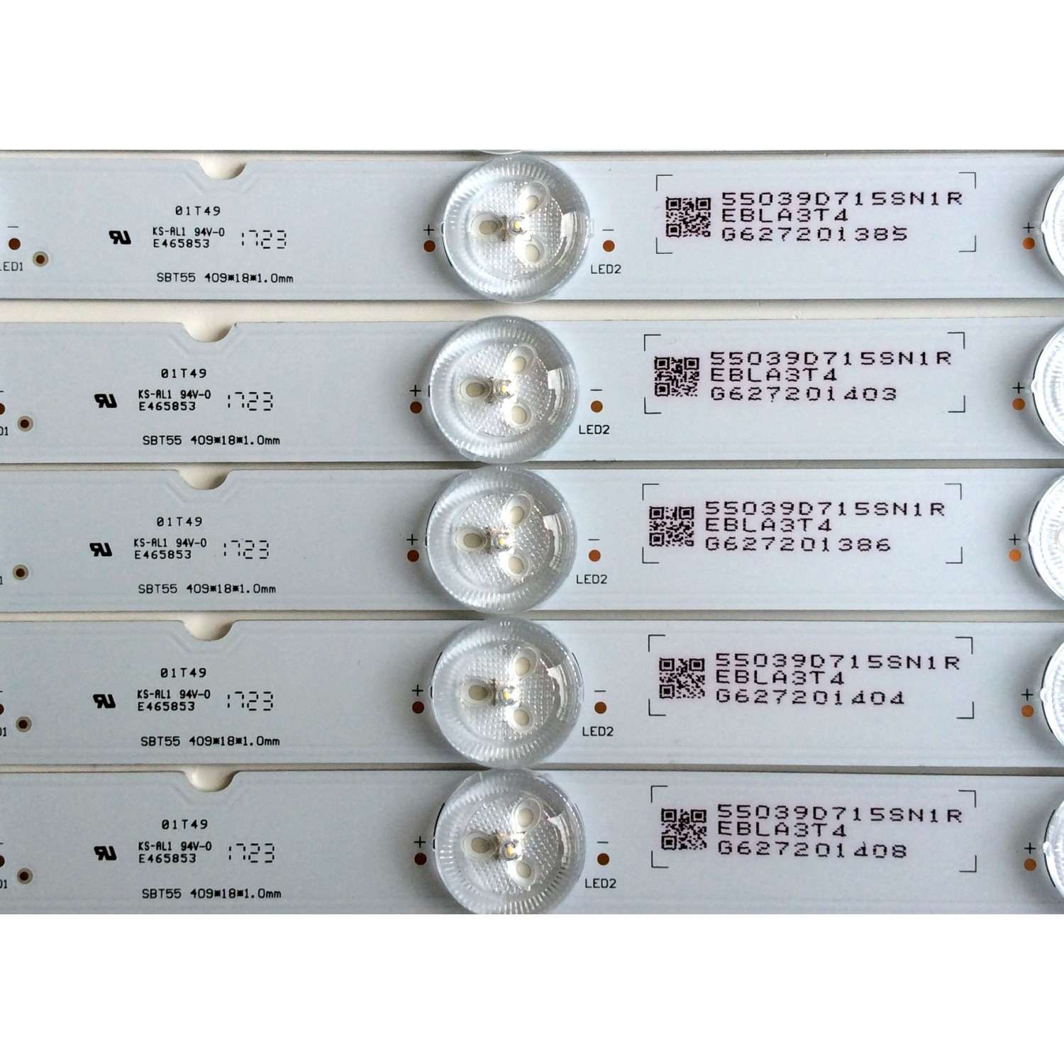 KIT DE LED´S PARA TV (14 PIEZAS) / SONY SBT55 636 / 55039D715SN1R / 55039D715SN1L / EBLA3T4 / 189717211 / PANEL YD7S550DND01B / A2187580A / MODELO XBR-55X900E - Imagen 5