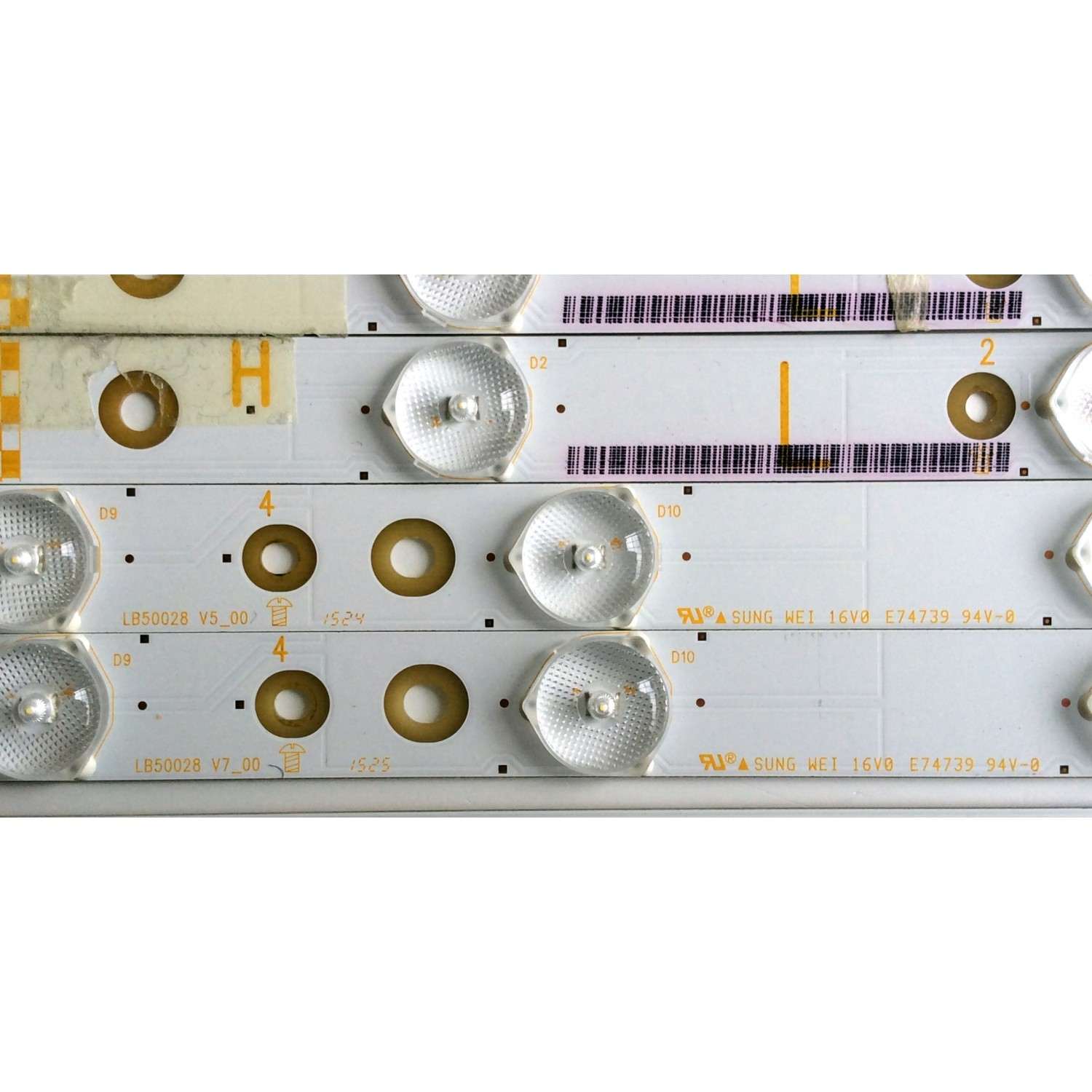 KIT DE LED´S PARA TV (16 PIEZAS) / VIZIO LB50028 V1_00 / LB50028 V0_00 / LB50028 V7_00 / LB50028 V5_00 / LB50028 V6_00 / LB50028 V4_00 / LB50028 V2_00 / LB50028 V3_00 / PANEL´S TPT500DK-QS1 REV:SC1G / TPT500U1-QVN02.A / MODELOS M50-C1 LTM6SRAR / LTCWSPBR - Imagen 8