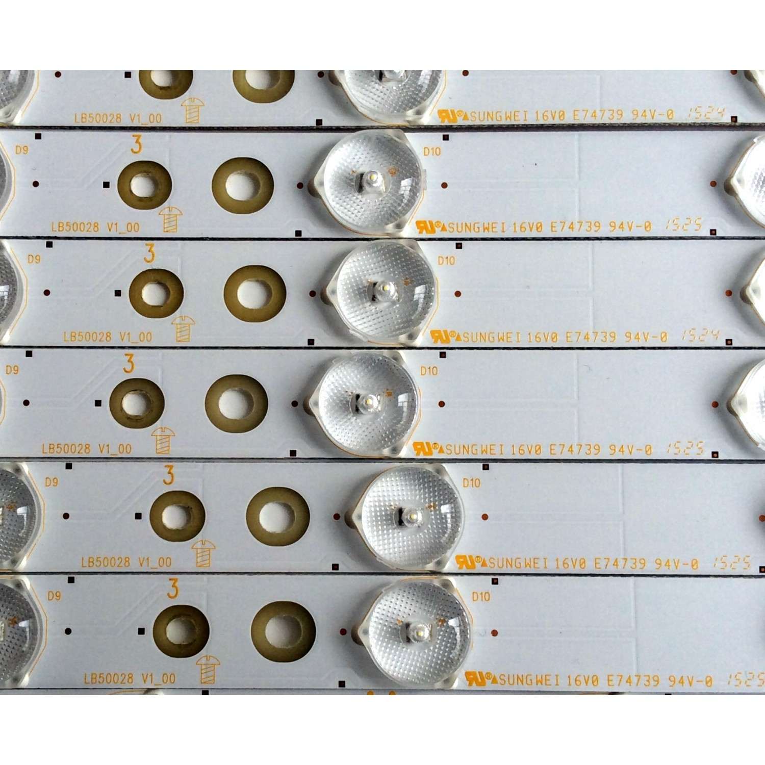KIT DE LED´S PARA TV (16 PIEZAS) / VIZIO LB50028 V1_00 / LB50028 V0_00 / LB50028 V7_00 / LB50028 V5_00 / LB50028 V6_00 / LB50028 V4_00 / LB50028 V2_00 / LB50028 V3_00 / PANEL´S TPT500DK-QS1 REV:SC1G / TPT500U1-QVN02.A / MODELOS M50-C1 LTM6SRAR / LTCWSPBR - Imagen 7