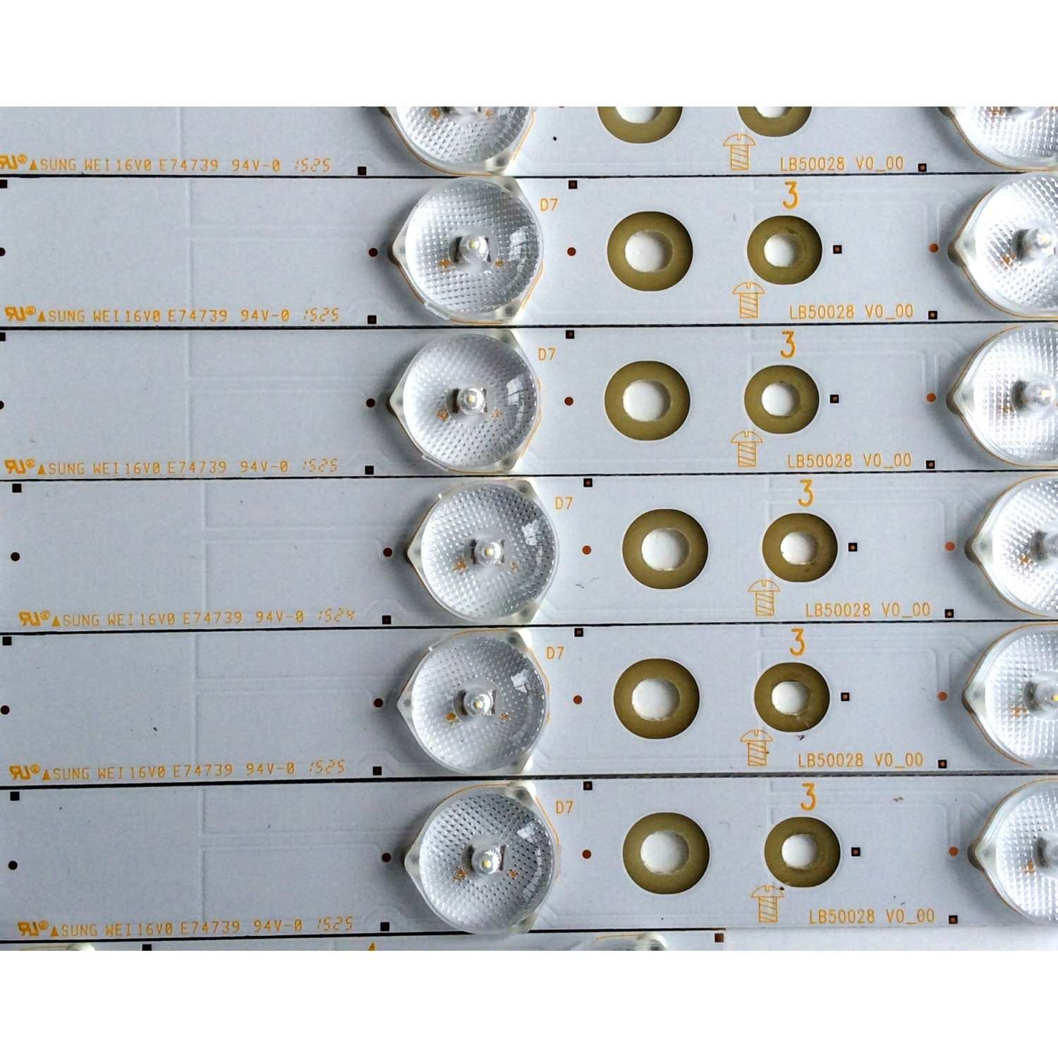 KIT DE LED´S PARA TV (16 PIEZAS) / VIZIO LB50028 V1_00 / LB50028 V0_00 / LB50028 V7_00 / LB50028 V5_00 / LB50028 V6_00 / LB50028 V4_00 / LB50028 V2_00 / LB50028 V3_00 / PANEL´S TPT500DK-QS1 REV:SC1G / TPT500U1-QVN02.A / MODELOS M50-C1 LTM6SRAR / LTCWSPBR - Imagen 5