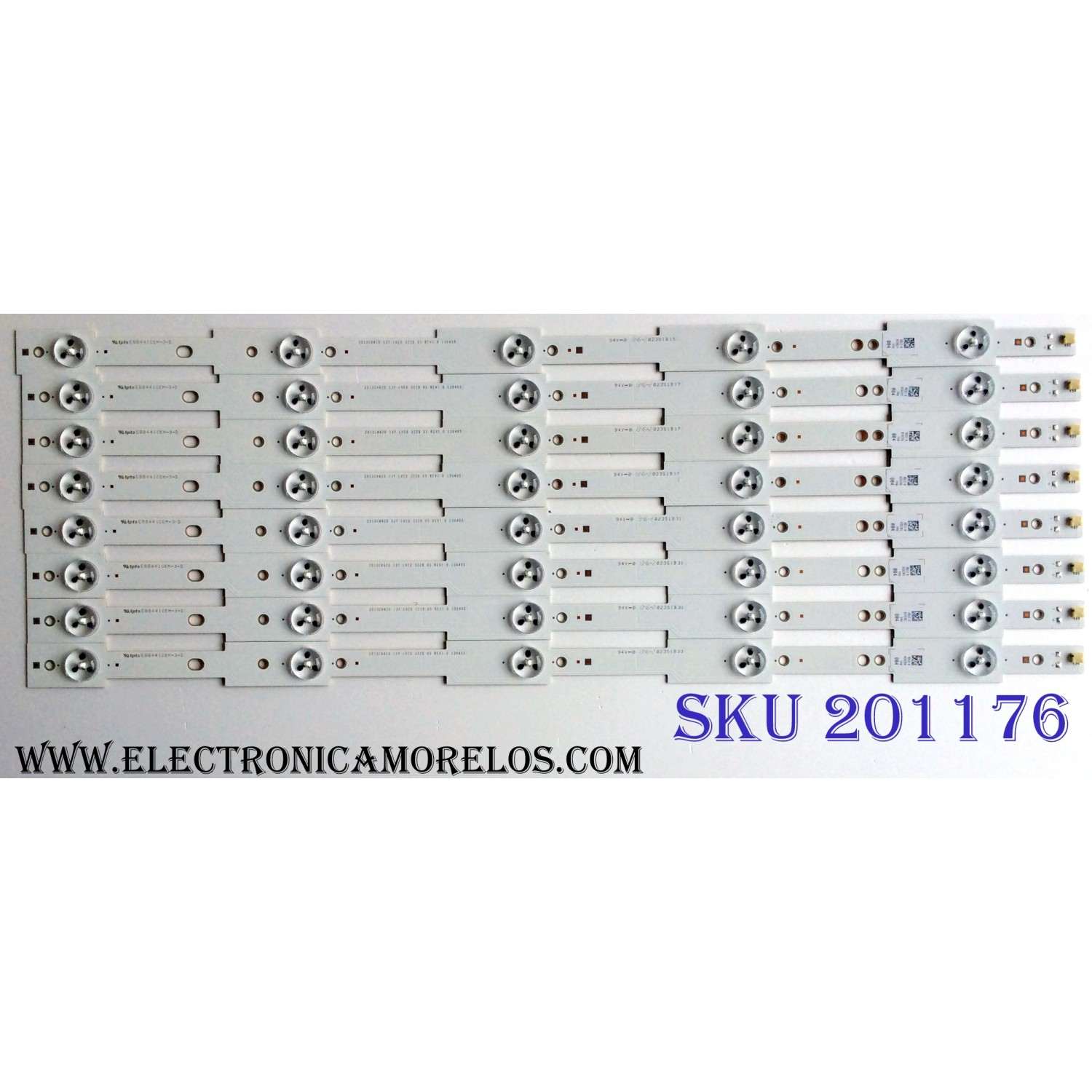 KIT DE LED´S PARA TV (8 PIEZAS) / CHANGHONG 023S1B31 / 023S1B33 / 023S1B15 / 023S1B17 / 2013CH420 13Y LVED 3228 05 REV1.0 130405 / PANEL M420F13-E1-L(G1) / MODELO LED42YC2000UA