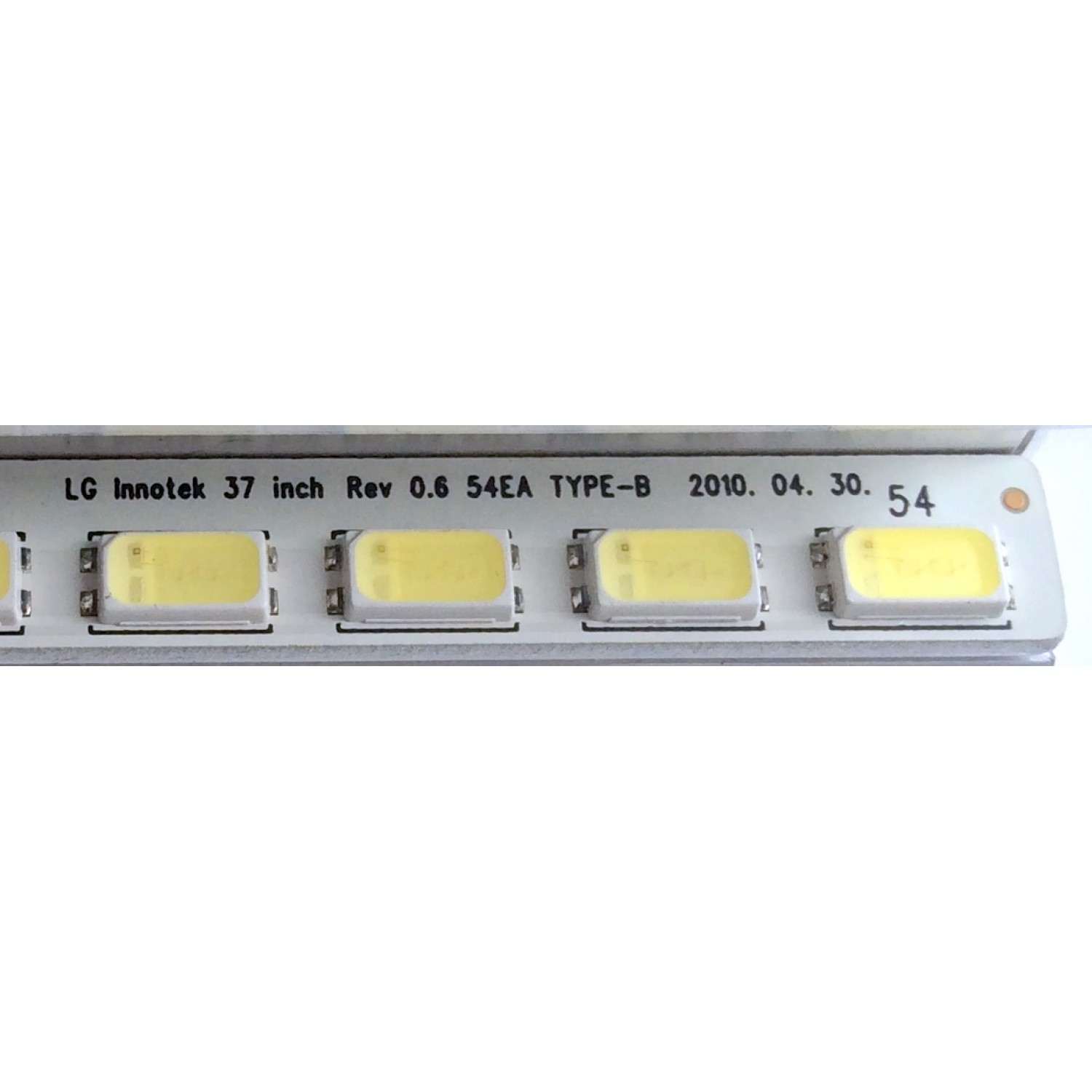KIT DE LED´S PARA TV (4 PIEZAS) / VIZIO 3660L-0351A 1-1 / 3660L-0345A 1-1 / AG1027 / LG Innotek 37 inch Rev 0.6 54EA TYPE-A / LG Innotek 37 inch Rev 0.6 54EA TYPE-B / PANEL LC370EUH (SC)(A1) / MODELO M370VT LTLPHOAL - Imagen 2