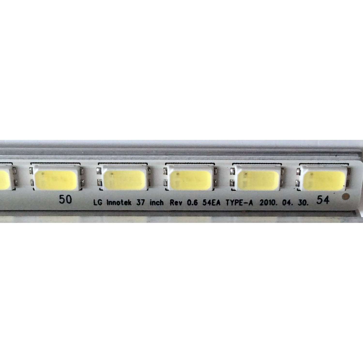 KIT DE LED´S PARA TV (4 PIEZAS) / VIZIO 3660L-0351A 1-1 / 3660L-0345A 1-1 / AG1027 / LG Innotek 37 inch Rev 0.6 54EA TYPE-A / LG Innotek 37 inch Rev 0.6 54EA TYPE-B / PANEL LC370EUH (SC)(A1) / MODELO M370VT LTLPHOAL - Imagen 3