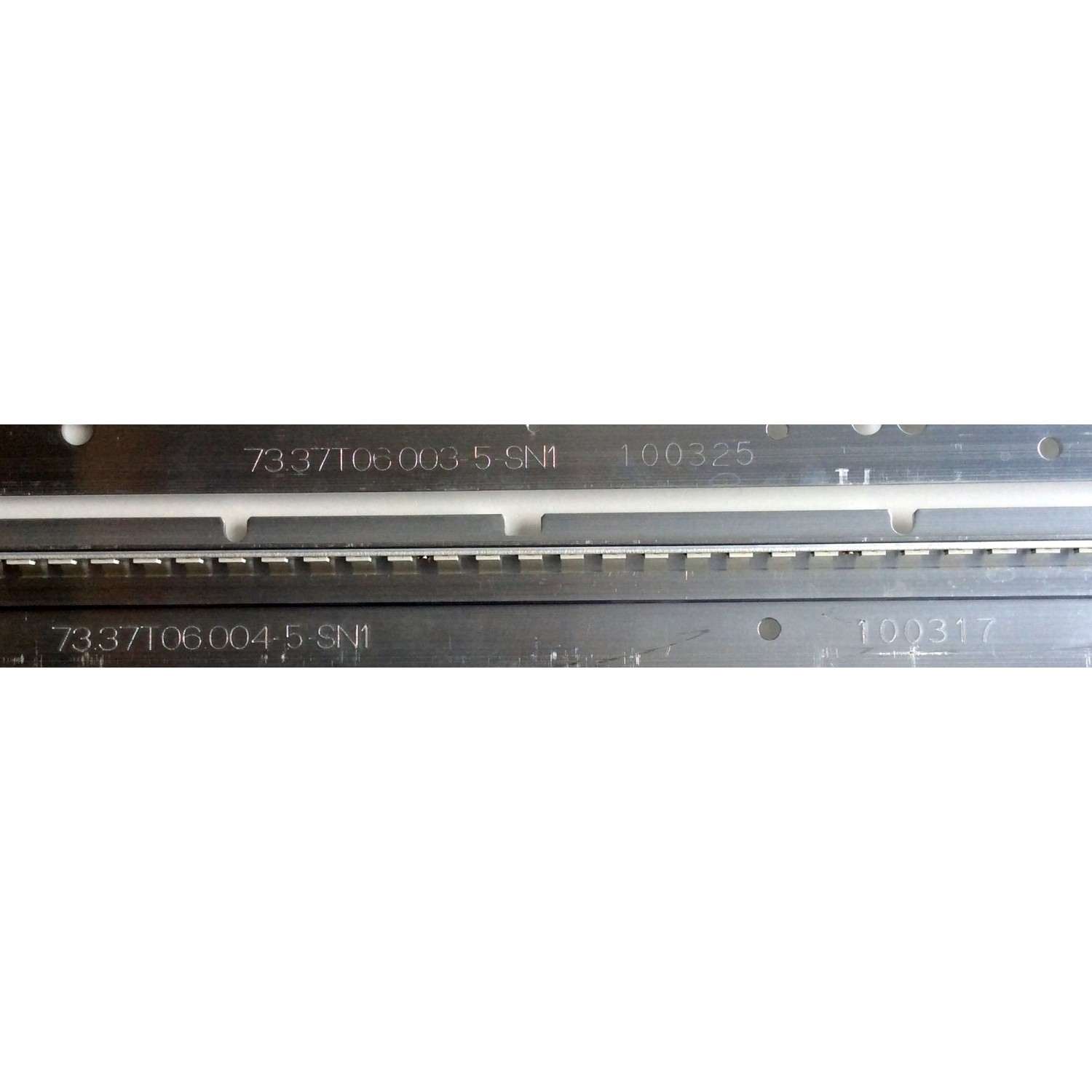 KIT DE LED´S PARA TV LG / PROSCAN (2 PIEZAS) / NUMERO DE PARTE  STA370A03_44  Rev0.1_010121 / 73.37T06.003-5-SN1 100325 UP / 73.37T06.004-5-SN1 100317 DOWN / 58.37T06.002 / PANEL T370HW04 V.1 / MODELO 37LE5300-UC AUSDLUR / PLED3792 A  - Imagen 3