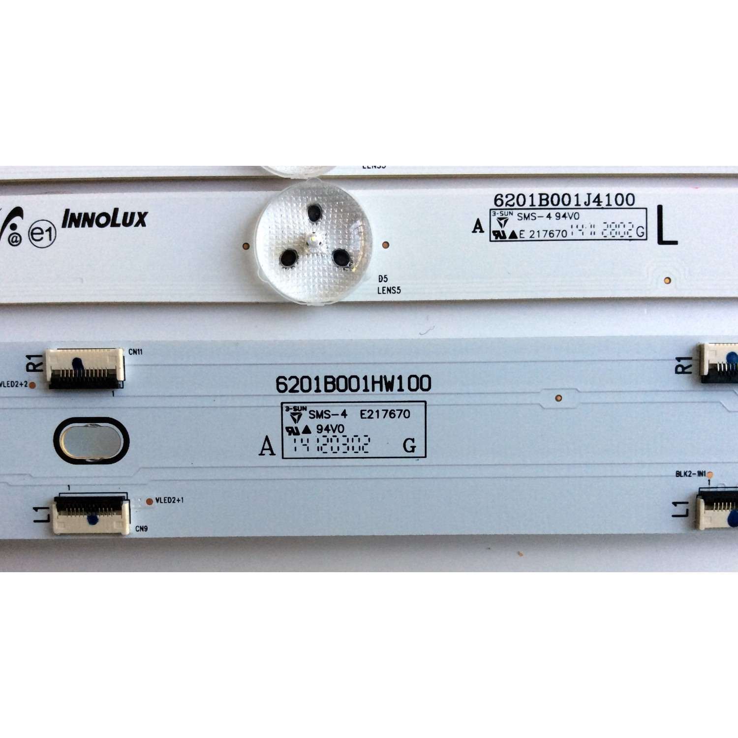 KIT DE LED´S PARA TV (16 PIEZAS) / PANASONIC 6201B001HW100 / 6201B001J4100-L / 6201B001J5100-R / PANEL V650HP1-LD1 REV.B6 / MODELO TC-65CS550U - Imagen 7
