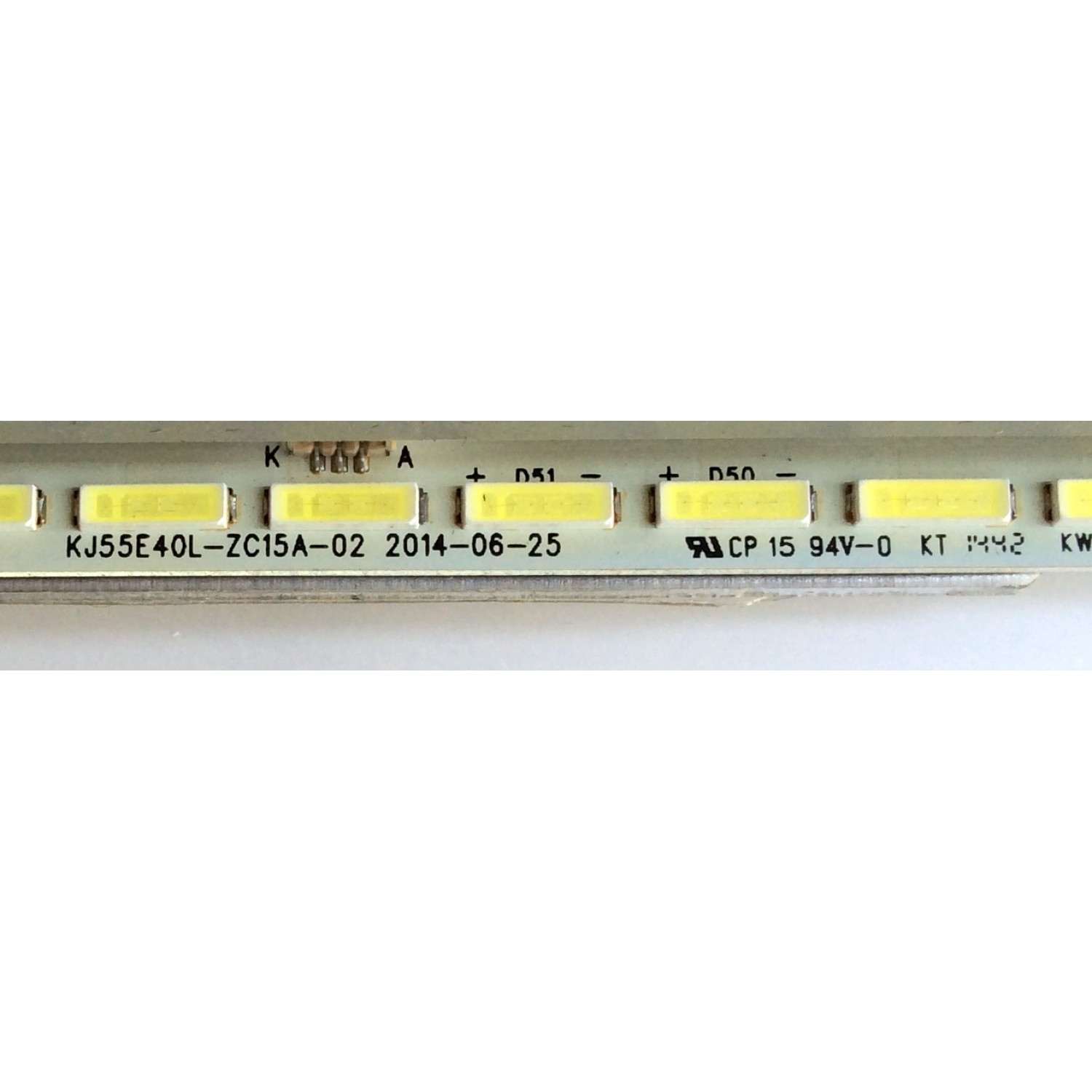 KIT DE LED´S PARA TV (2 PIEZAS) / UPSTAR KJ55E40R-ZC15A-02 / KJ55E40L-ZC15A-02 / PANEL KM0550LSHU01 / KM0550LSHV01 / UPSTAR D55WX CA14ZE - Imagen 3