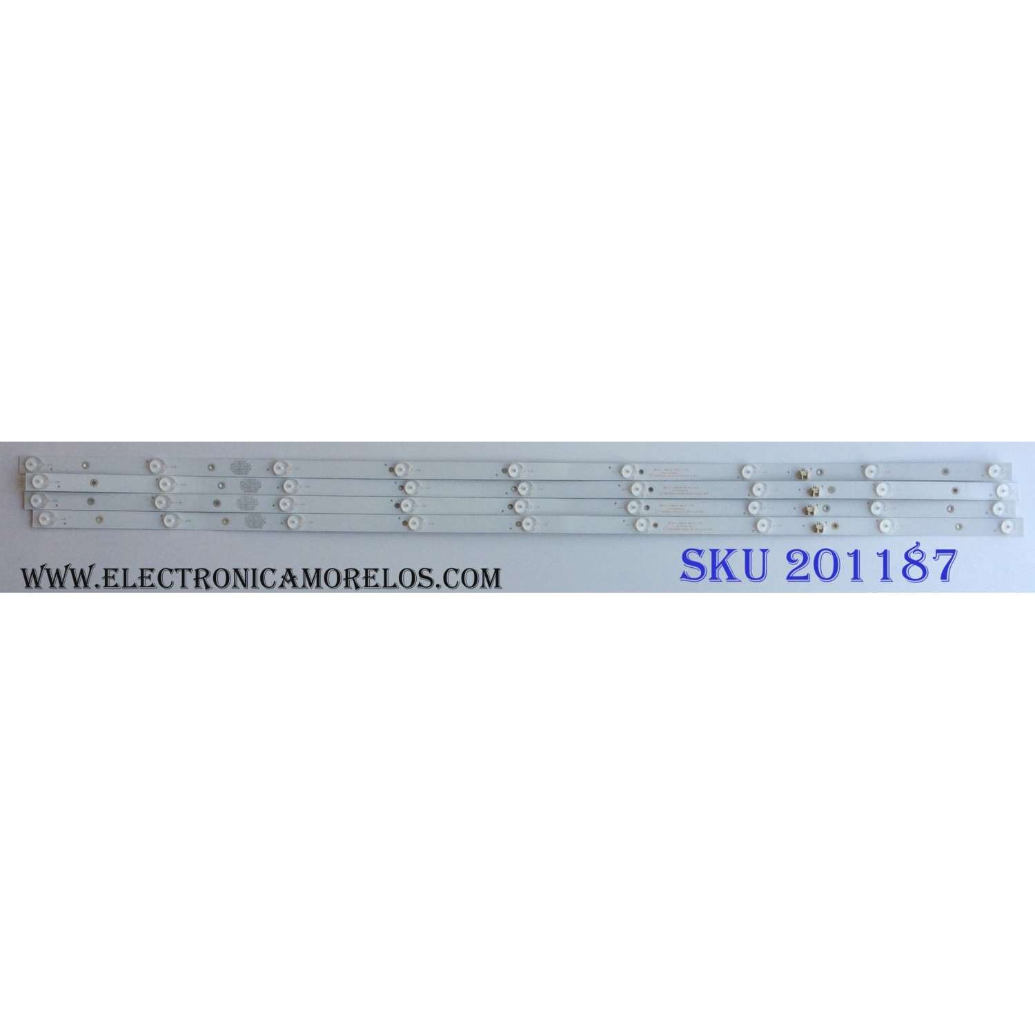 KIT DE LED´S PARA TV (4 PIEZAS) / ELEMENT 303TH500057 / TFMT50D09-ZC22AG-03 / TH500M28 / 910-500-1062 / 170228B5/39536 / PANEL T500-V35-DLED / MODELO ELEFW5017 LE-50GV350-D3 / ELST5016S