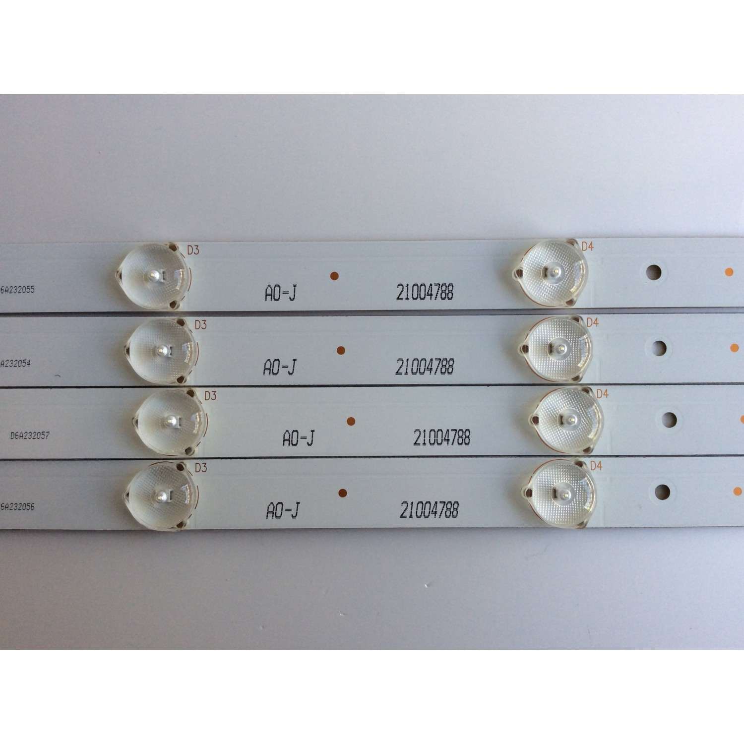 KIT DE LEDS PARA TV WESTINGHOUSE ORIGINAL 4 PIEZAS / NUMERO DE PARTE 3P40DX001 / 0340DX001 / 21004788 / D6A232054 / PANEL MD4004YTSF / LSC400HN02-8 / MODELO WD40FB1530 / WD40FB1530 TW-08701-S040V - Imagen 4