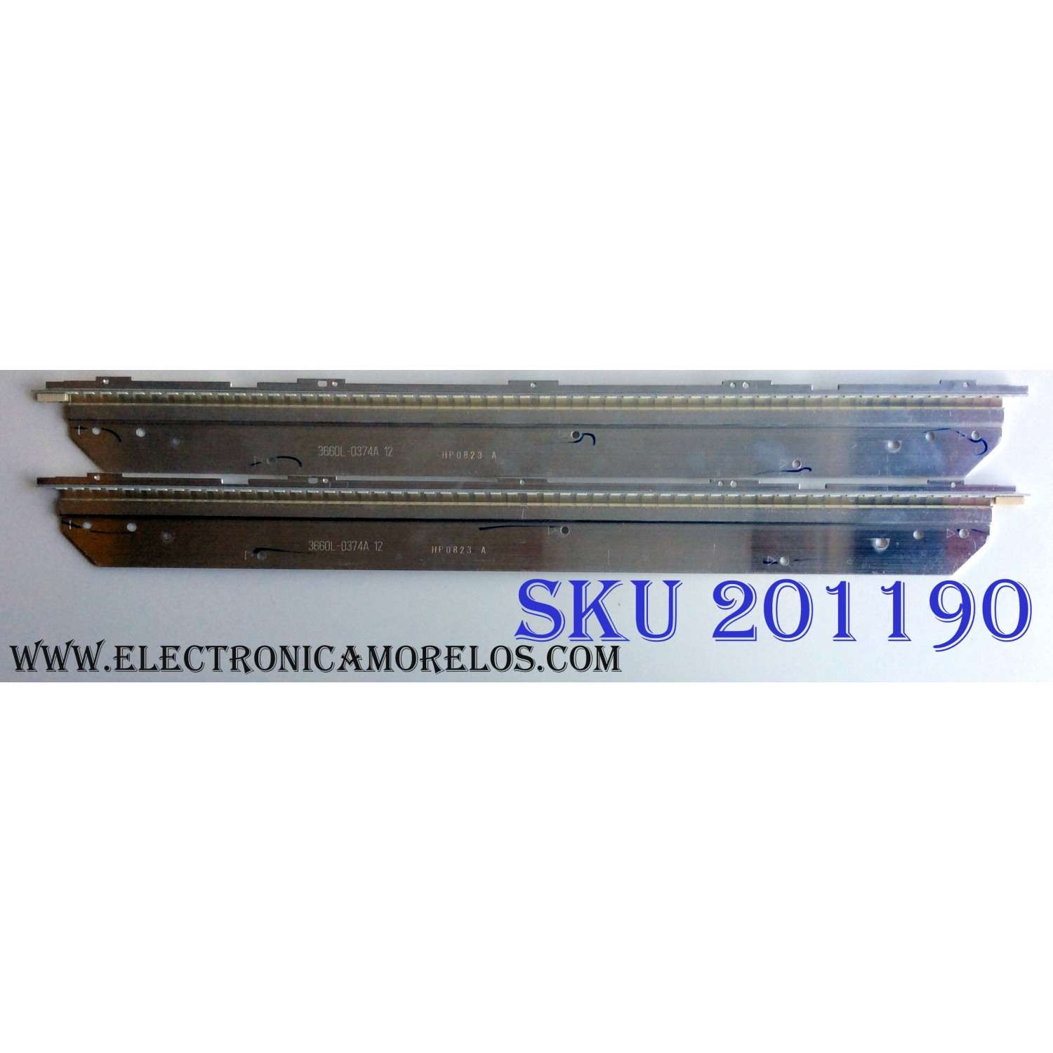 KIT DE LED'S PARA TV (2 PIEZAS) / LG LC420EUD (SD)(M1) / 42"V6 EDGE FHD REV1.0 1 R-TYPE / 42"V6 EDGE FHD REV1.0 1 L-TYPE / 3660L-0374A / MODELO 48"