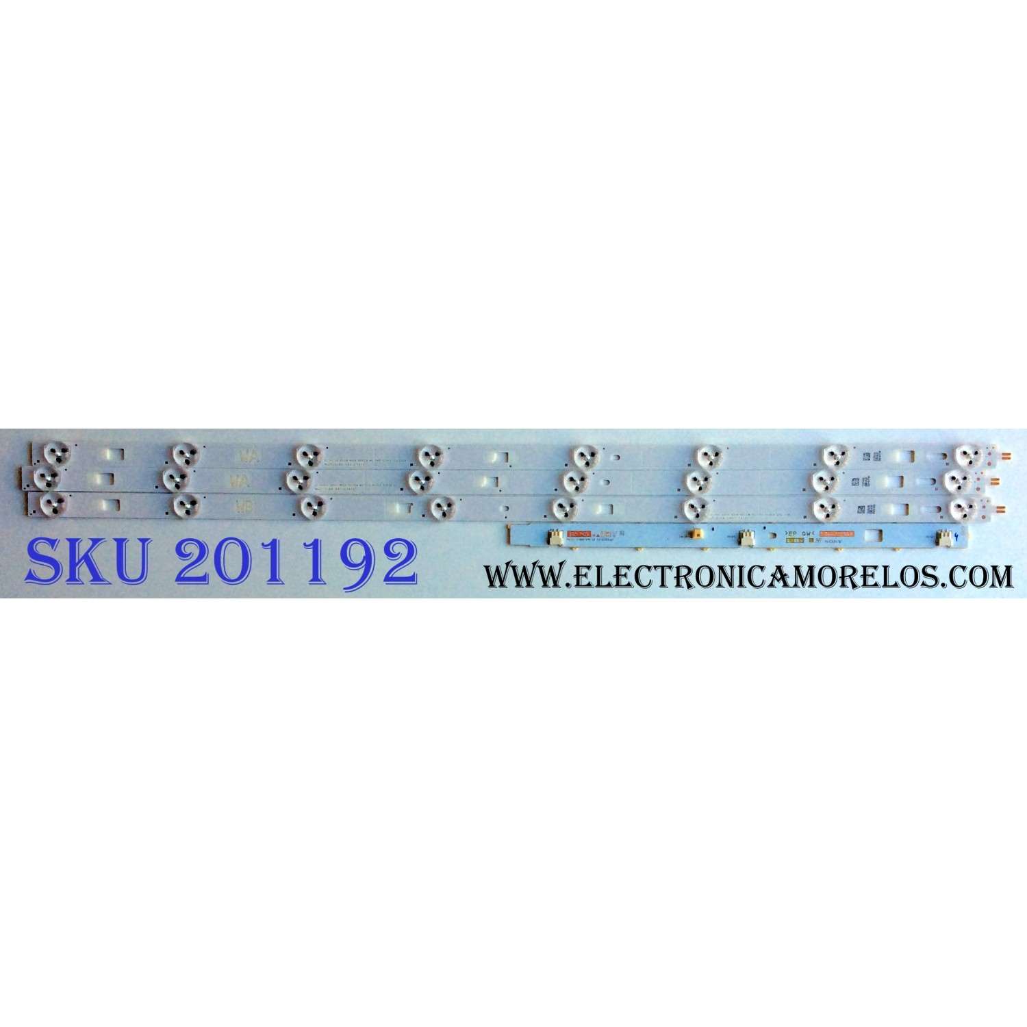 KIT DE LED'S PARA TV (3 PIEZAS) / SONY 32INCH WXGA NDS0EM WA TYPE REV0.0 / LG INNOTEK 32INCH WXGA NDS0EM WB TYPE REV0.0 / 1-889-675-12 / (173475312) / PANEL LC320DXJ (SF)(A9) / MODELO KDL-32R420B