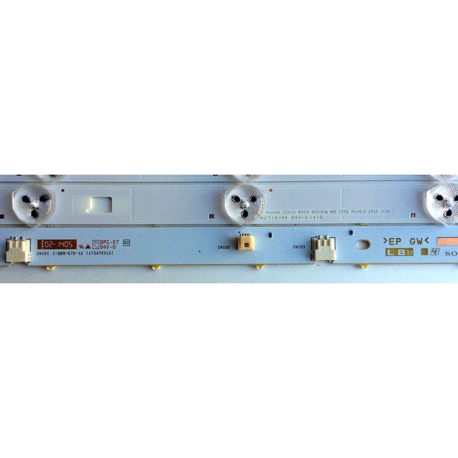 KIT DE LED'S PARA TV (3 PIEZAS) / SONY 32INCH WXGA NDS0EM WA TYPE REV0.0 / LG INNOTEK 32INCH WXGA NDS0EM WB TYPE REV0.0 / 1-889-675-12 / (173475312) / PANEL LC320DXJ (SF)(A9) / MODELO KDL-32R420B - Imagen 4