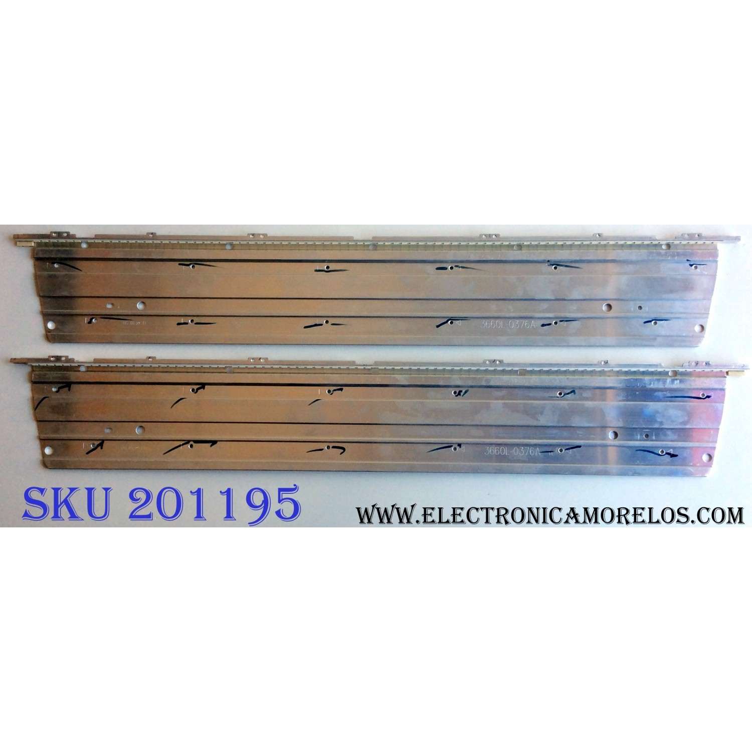 KIT DE LED´S PARA TV (2 PIEZAS) LG 3660L-0376A / 55" V6 EDGE FHD REV1.0 1 R-TYPE / 55" V6 EDGE FHD REV1.0 1 L-TYPE / PANEL LC550EUH (RD)(A2) / MODELO 55LV4400-UA.CUSYLH